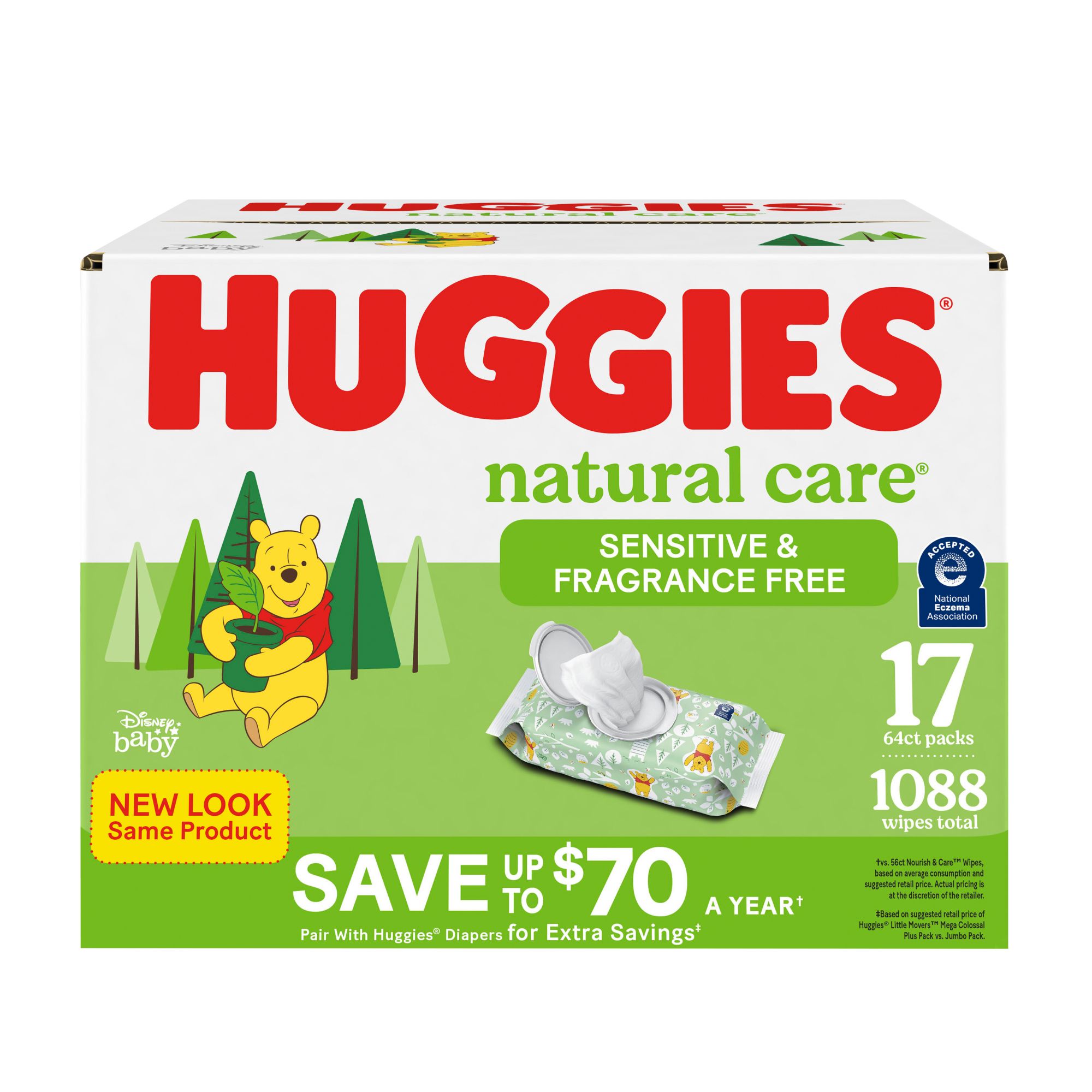 Huggies baby wipes - Natural Care - 560 wipes - Value pack