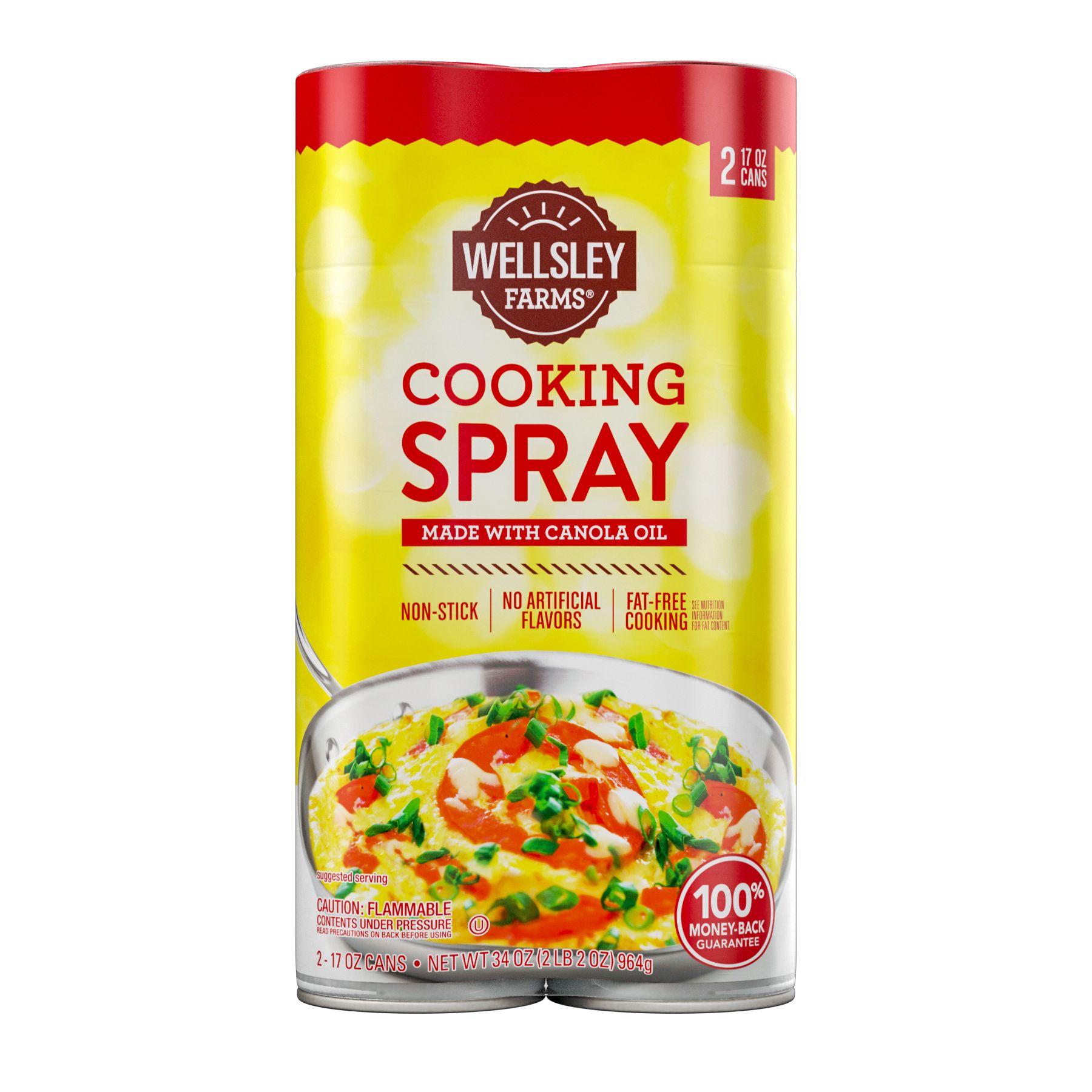 Wellsley Farms Cooking Spray, 2 pk./17 oz.