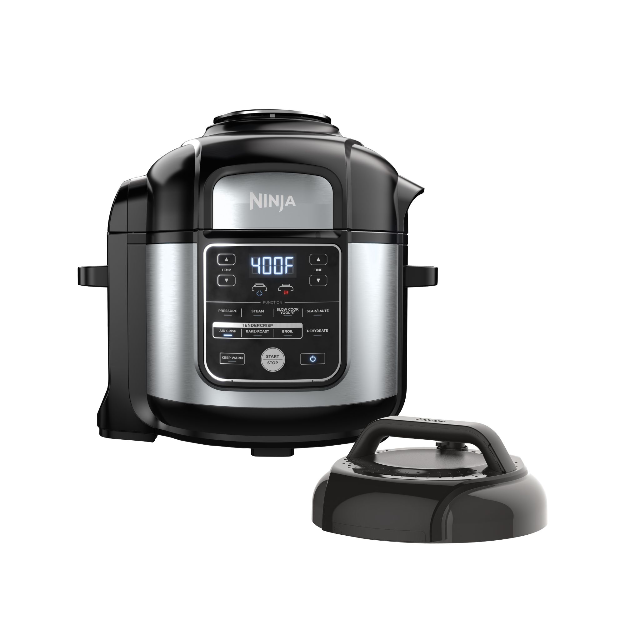  Ninja OS401 Foodi 10-in-1 XL 8 qt. Pressure Cooker & Air Fryer  that Steams, Slow Cooks, Sears, Sautés, Dehydrates & More, with 5.6 qt.  Cook & Crisp Plate & 15 Recipe