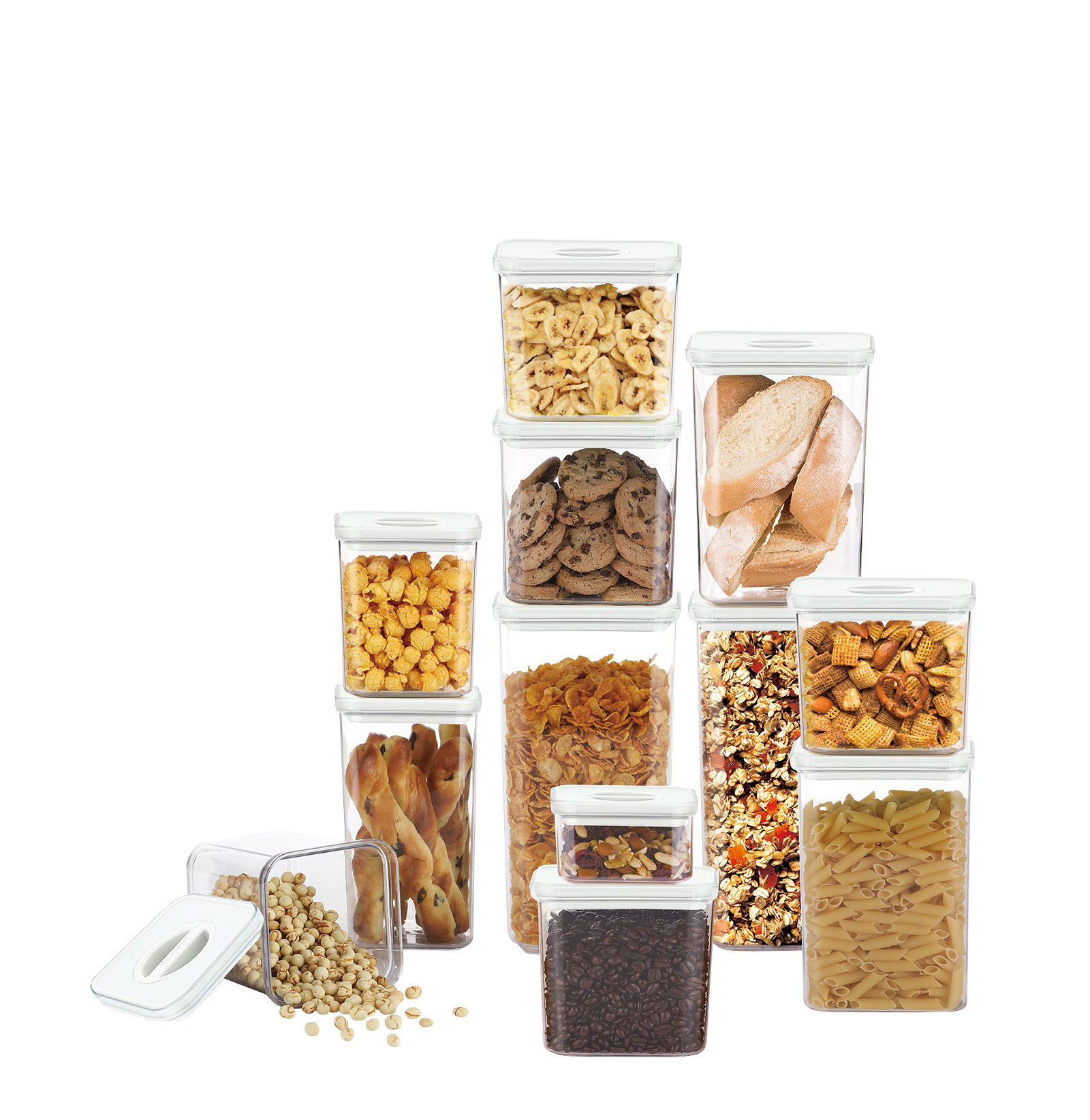 Berkley Jensen 20 pc. Glass Food Storage Set with Airtight Locking Lids