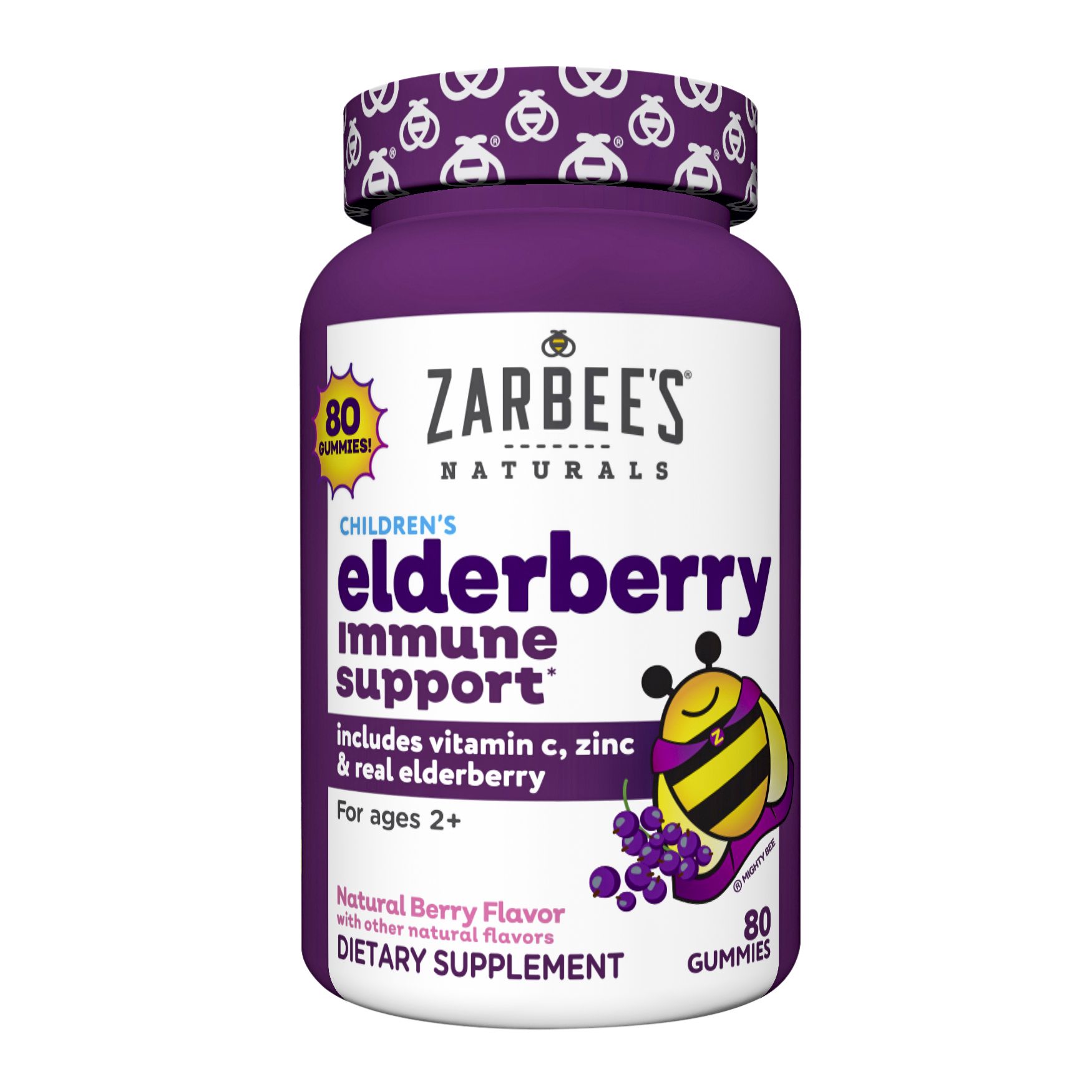 Zarbee's Children's Elderberry Gummies, 80 ct.