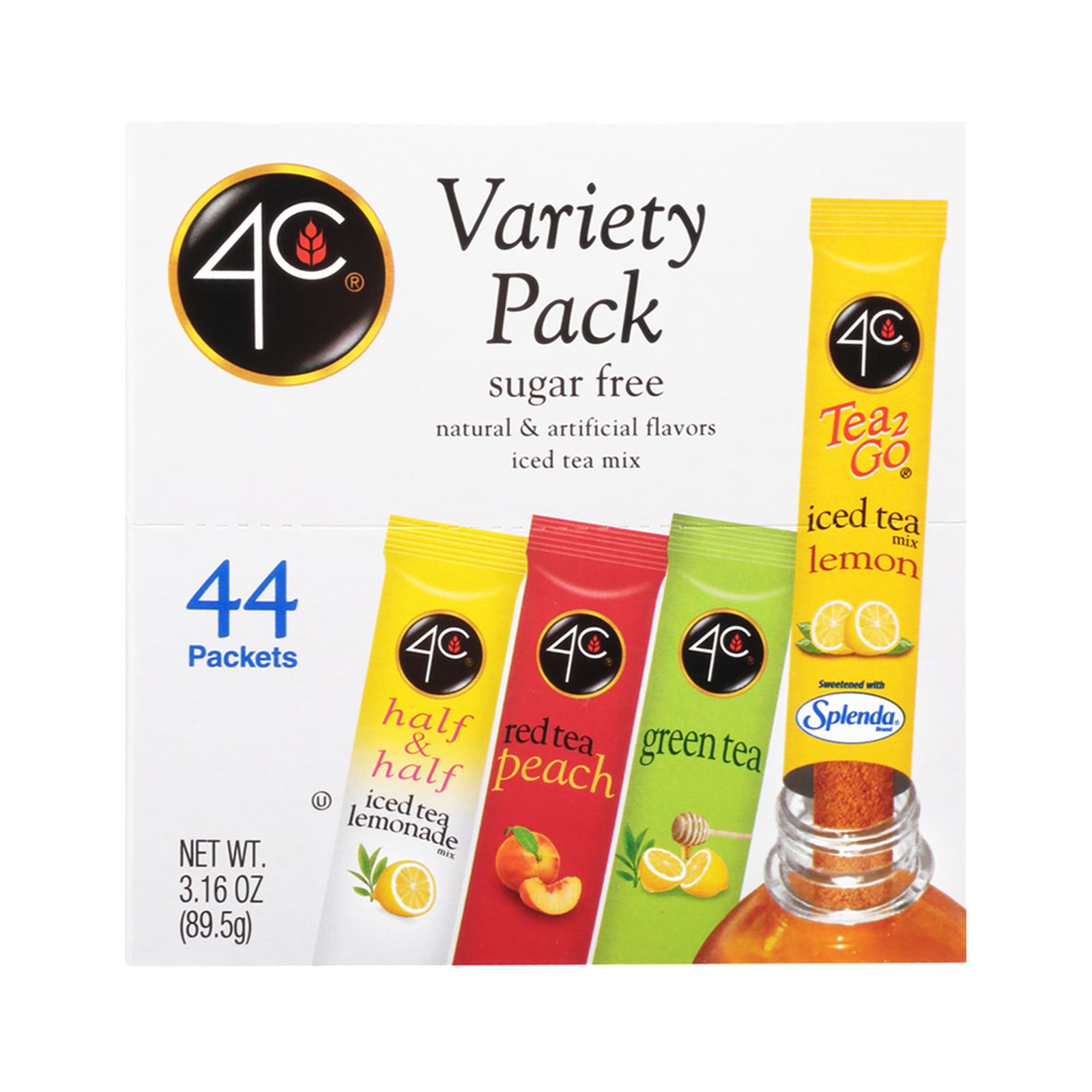 4C Foods Tea 2 Go Stix Variety Pack, 44 ct.