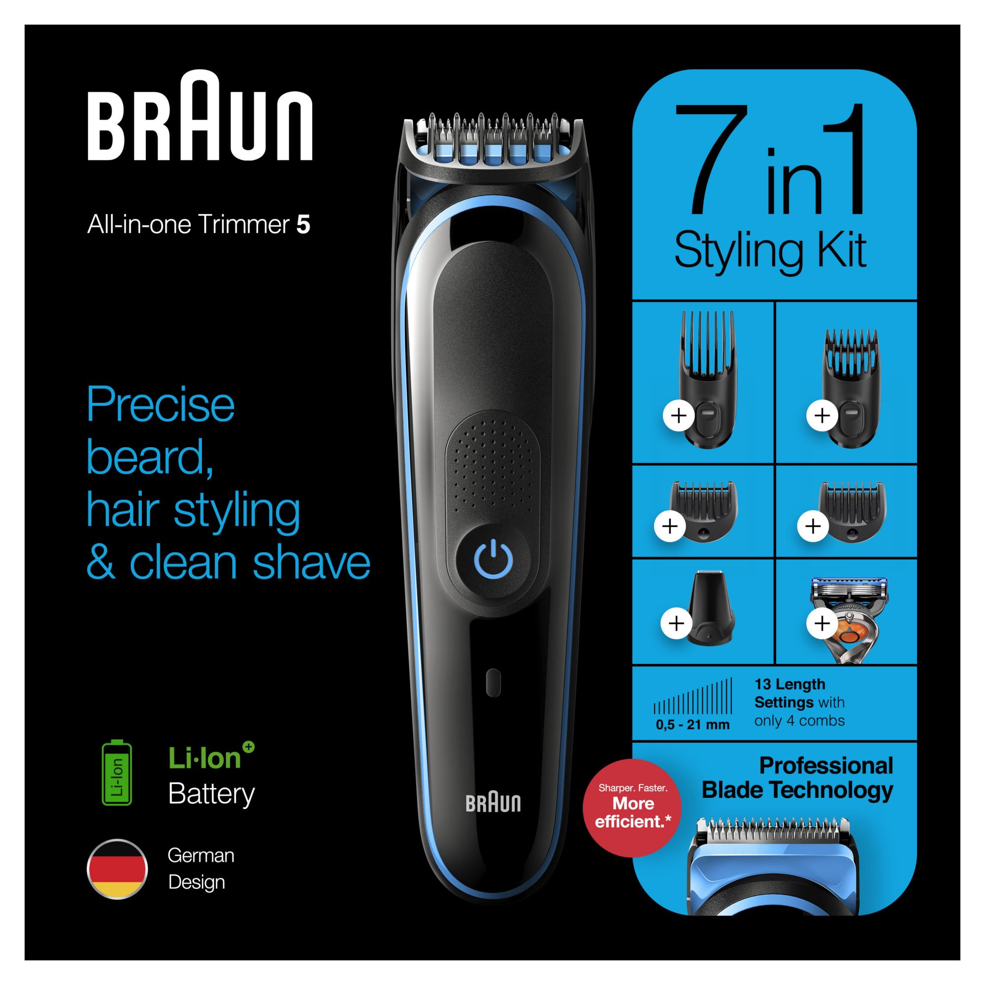 BRAUN Male Hair Removal Braun Shaver Mbs9 Blk, Braun