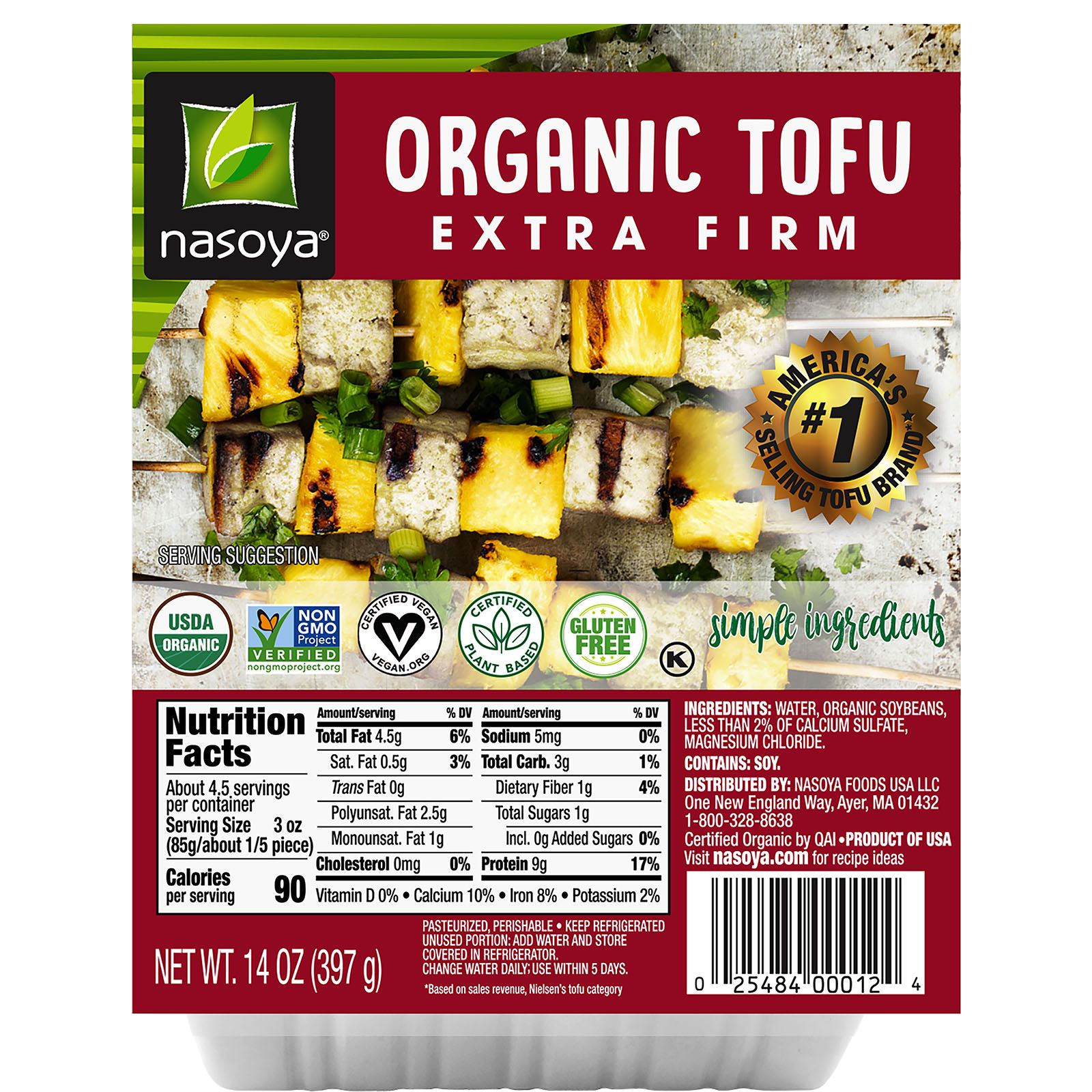 Nasoya Organic Extra Firm Tofu, 14 oz.