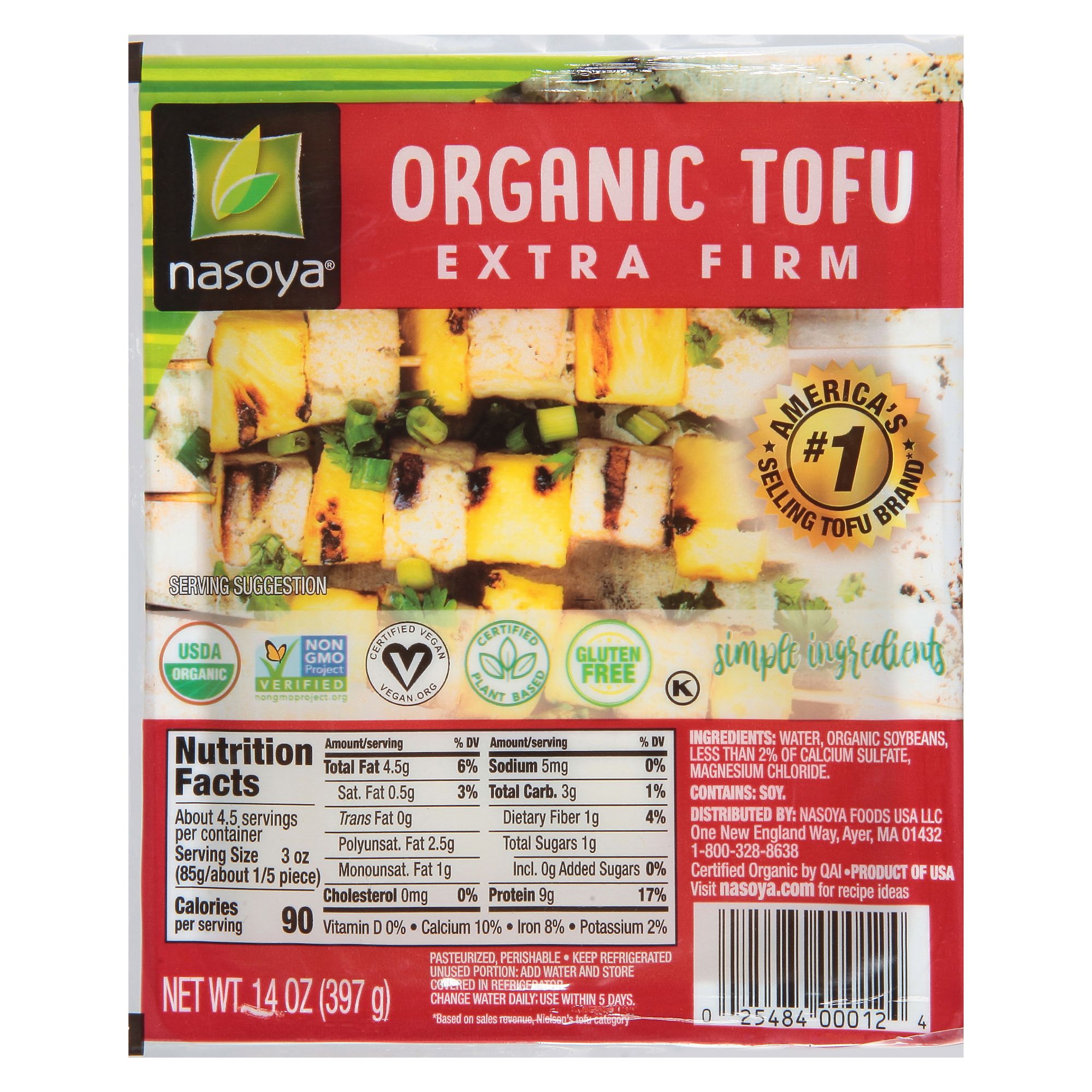 Nasoya Organic Extra Firm Tofu, 14 oz.