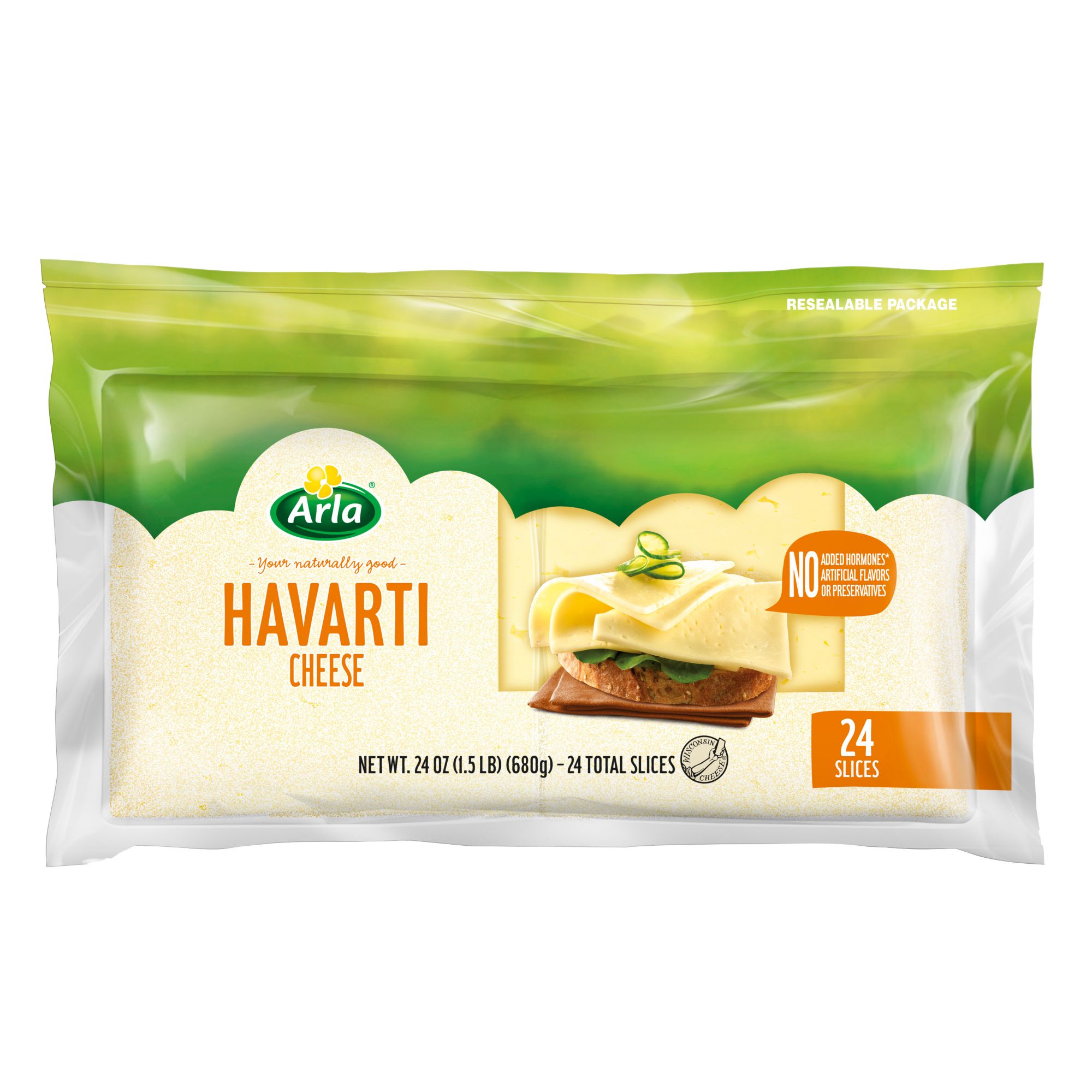 Arla Dofino Havarti Cheese Slices, 24 oz.