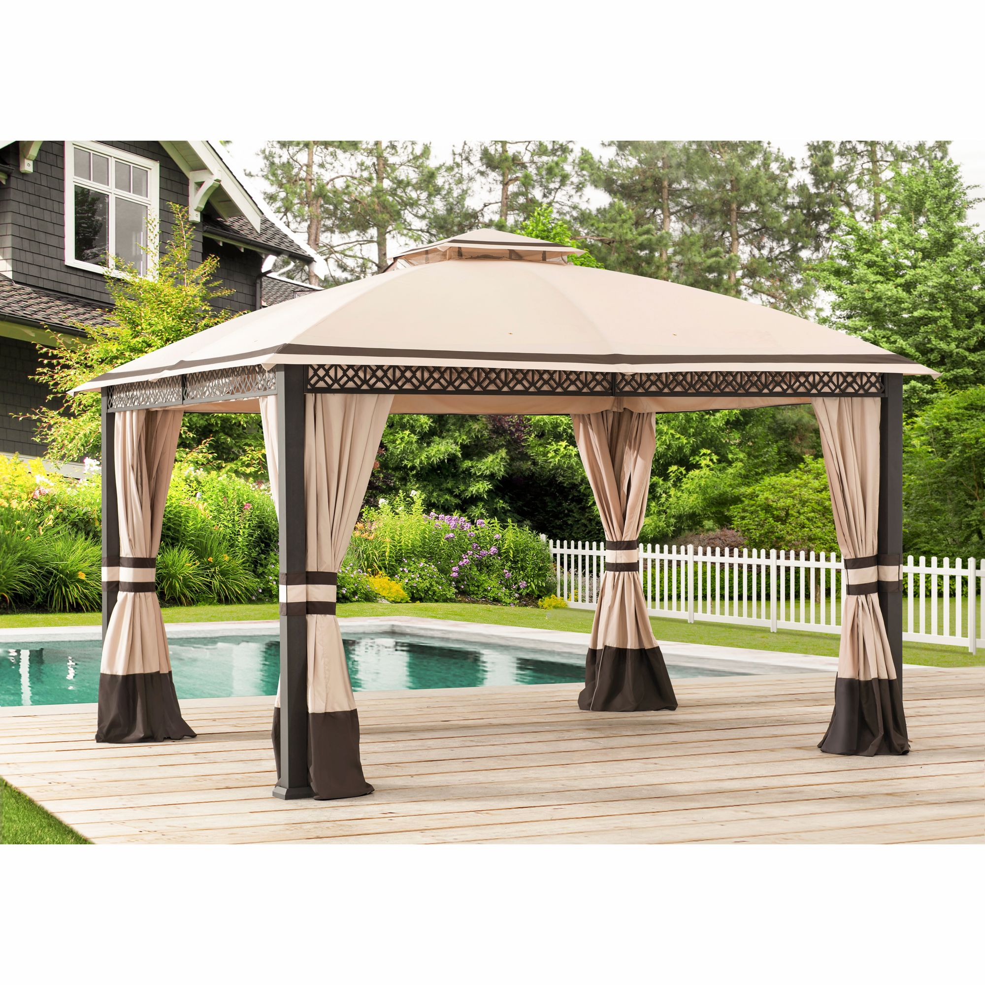 Berkley Jensen 12' x 10' Fabric Top Gazebo - BJs WholeSale Club