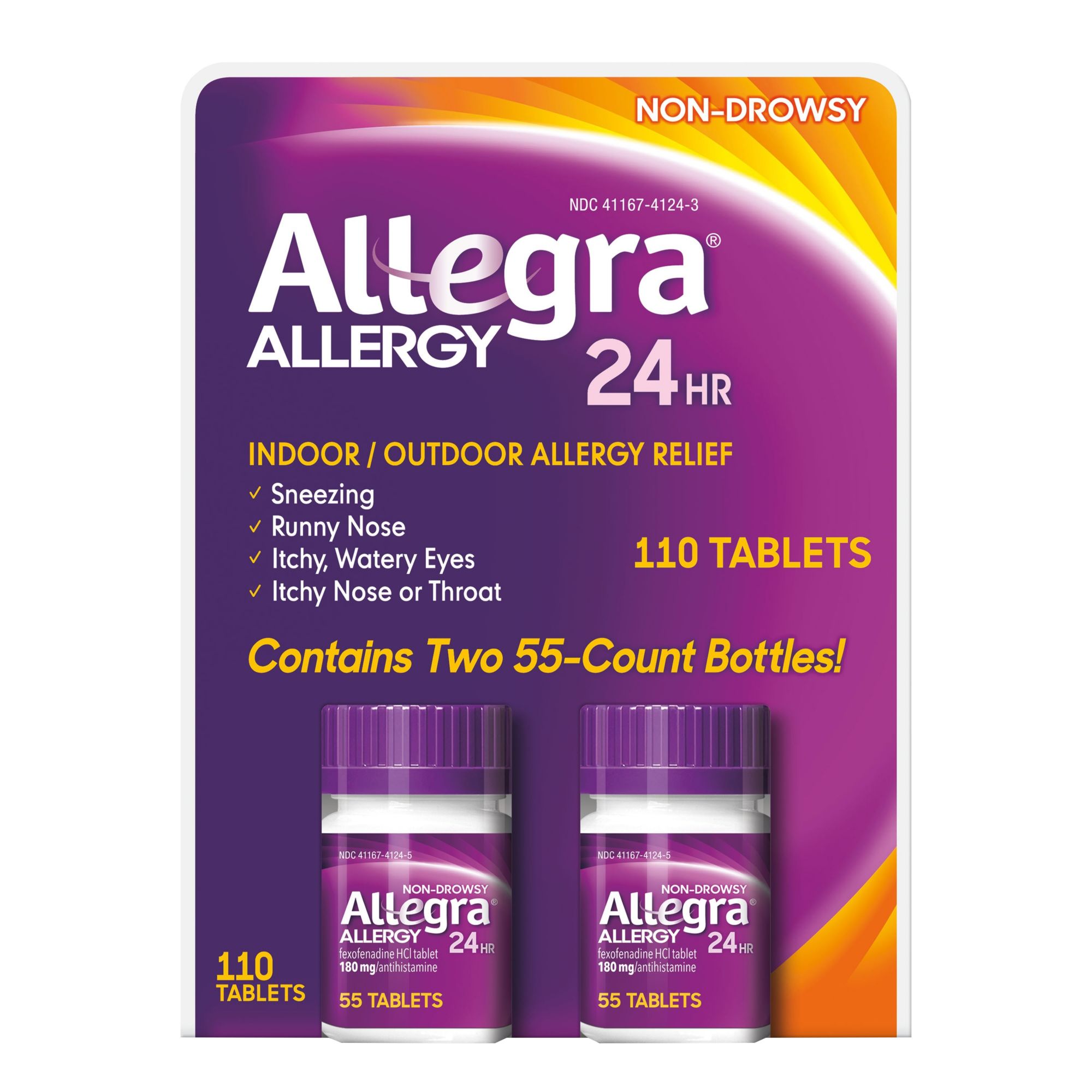 Allegra Allergy Non-Drowsy Tablets, 110 ct.