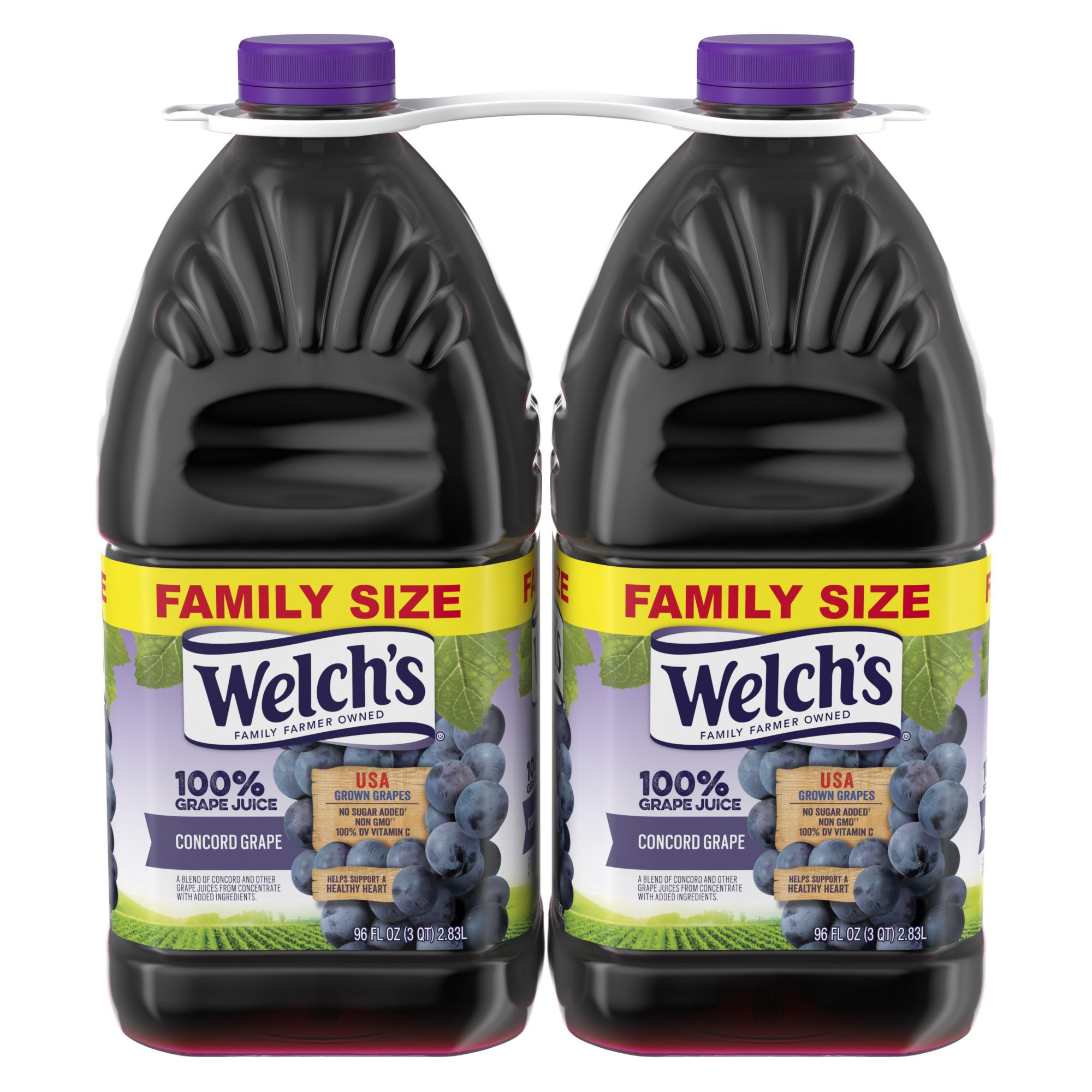 Welch's Grape 100% Juice 24 oz. Glass Bottle, Grape