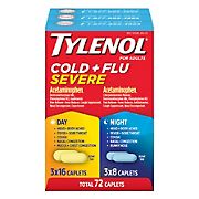 Tylenol Cold and Flu Severe Day and Night Combo Pack, 72 ct.