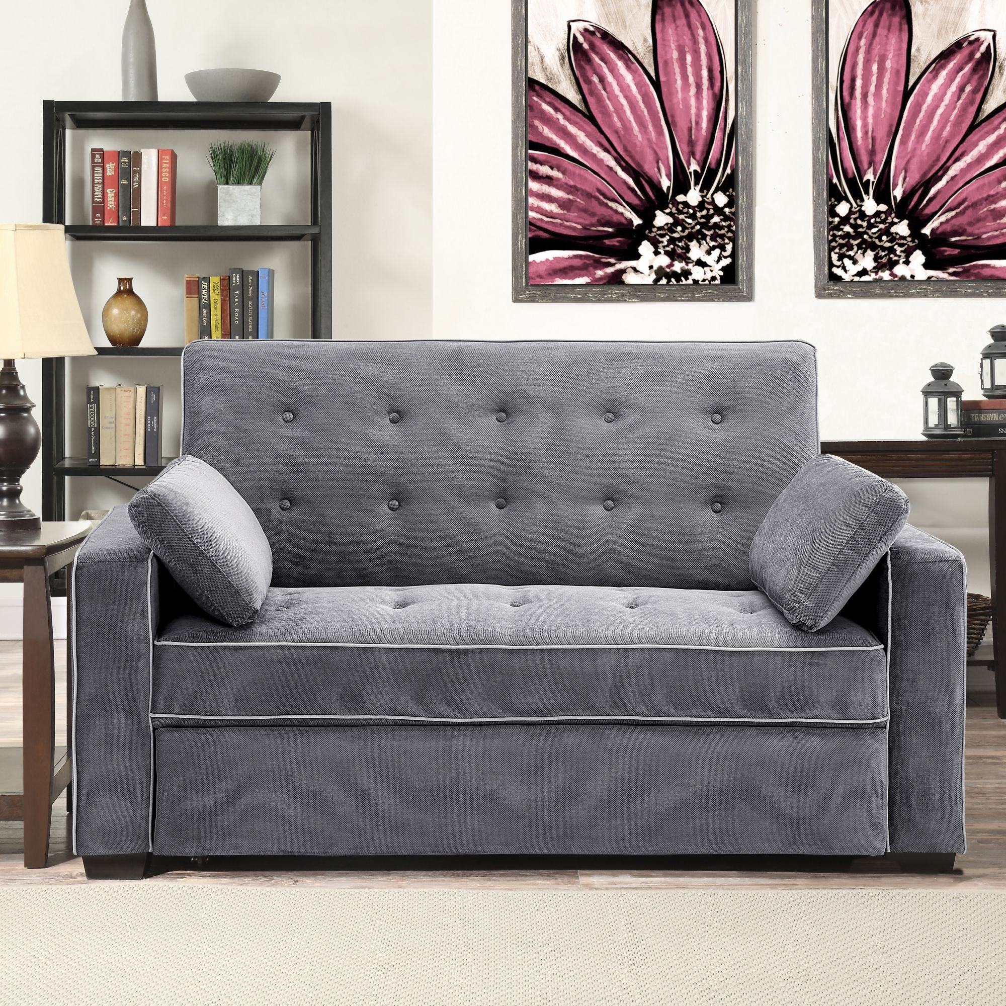 Serta casual convertible on sale easton sofa microfiber