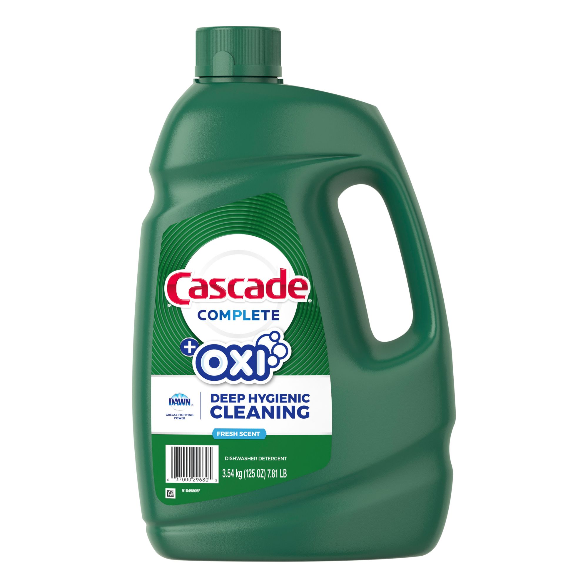 Cascade Complete Gel and Oxi Dishwasher Detergent, 125 fl. oz.