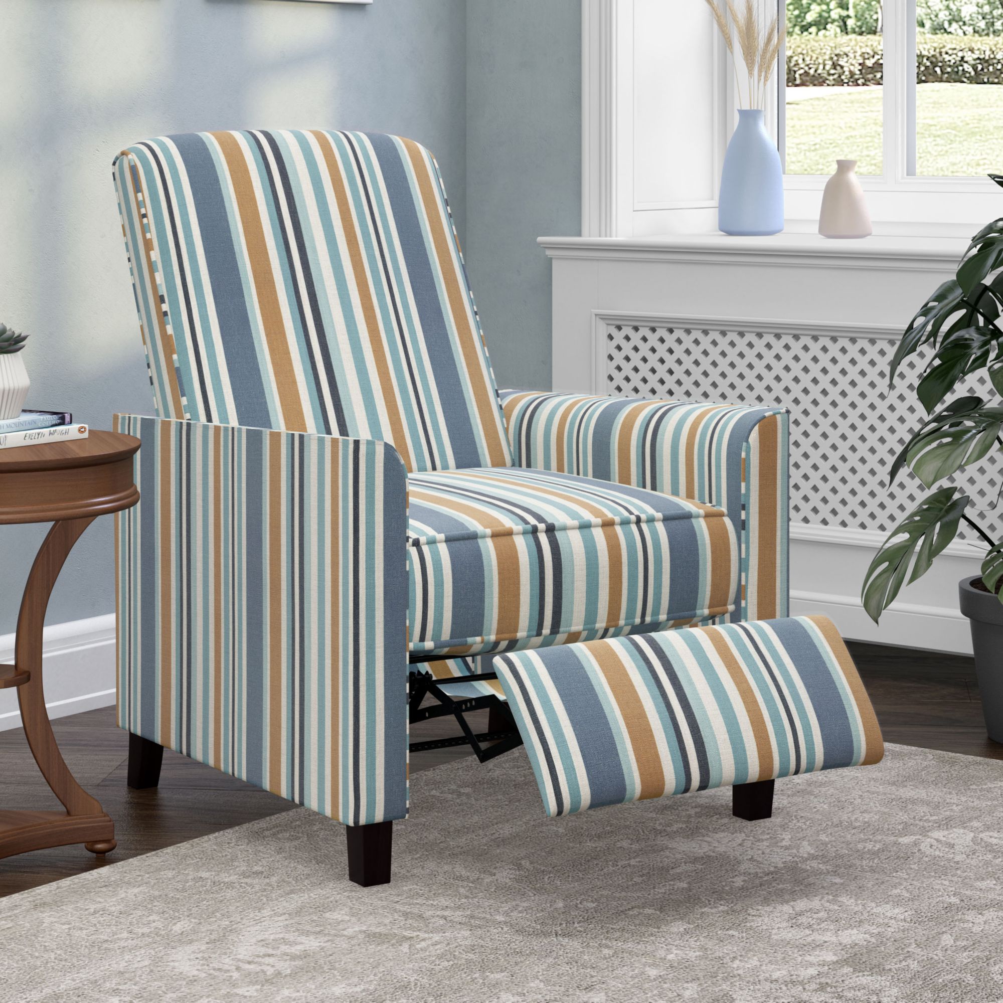 Caribbean Blue Multi-Stripe