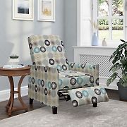 ProLounger Pushback Recliner Chair - Taupe Multi-Starburst