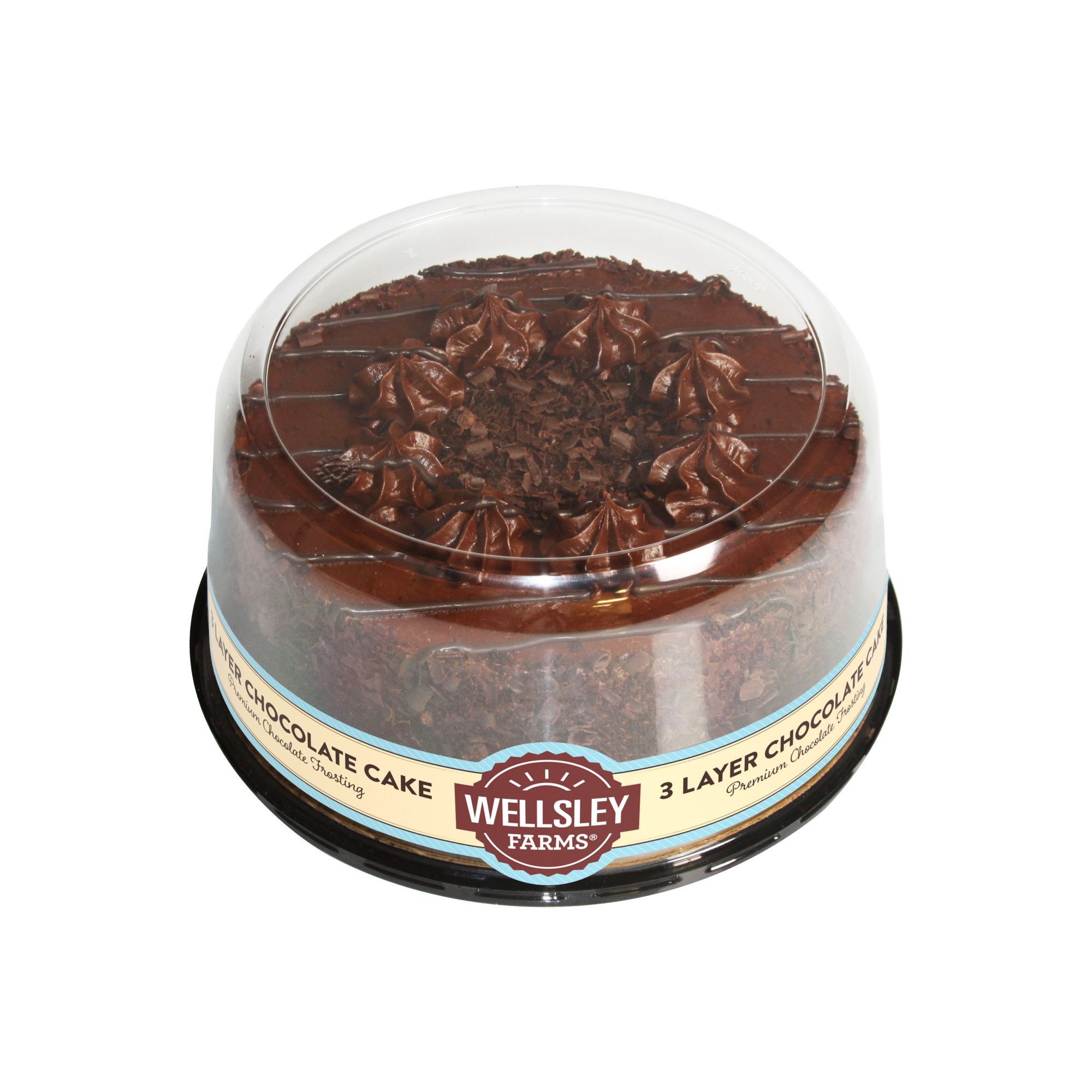 Wellsley Farms Three Layer Chocolate Cake, 49 oz.