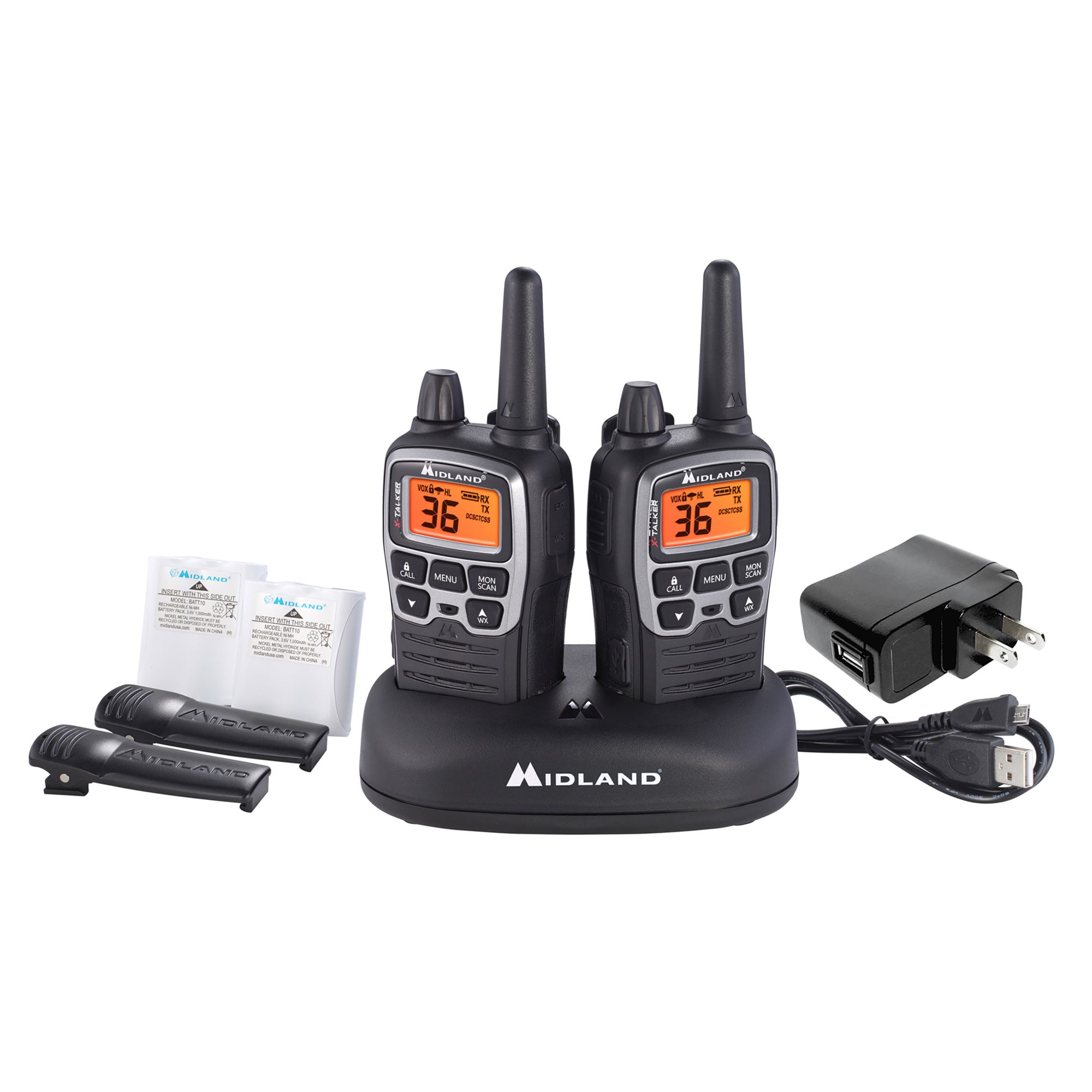 Midland T71VP3 X-TALKER Two Way Radios, 2 pk.