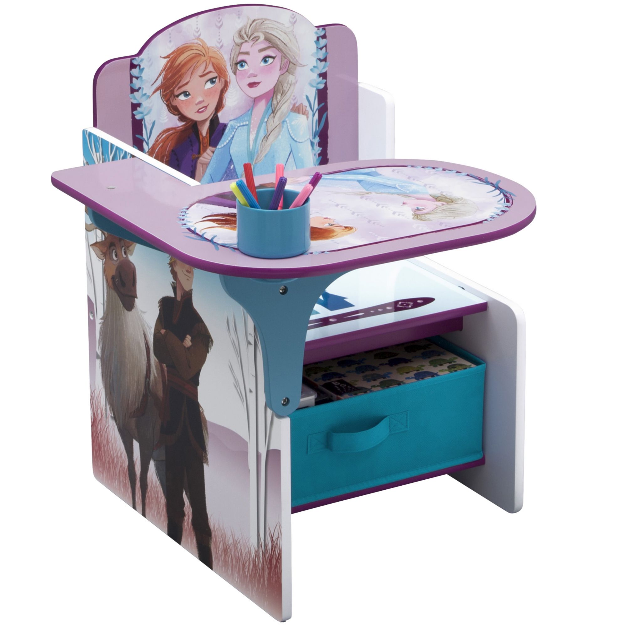 Delta Children Disney Frozen II Chair Desk with Storage Bin