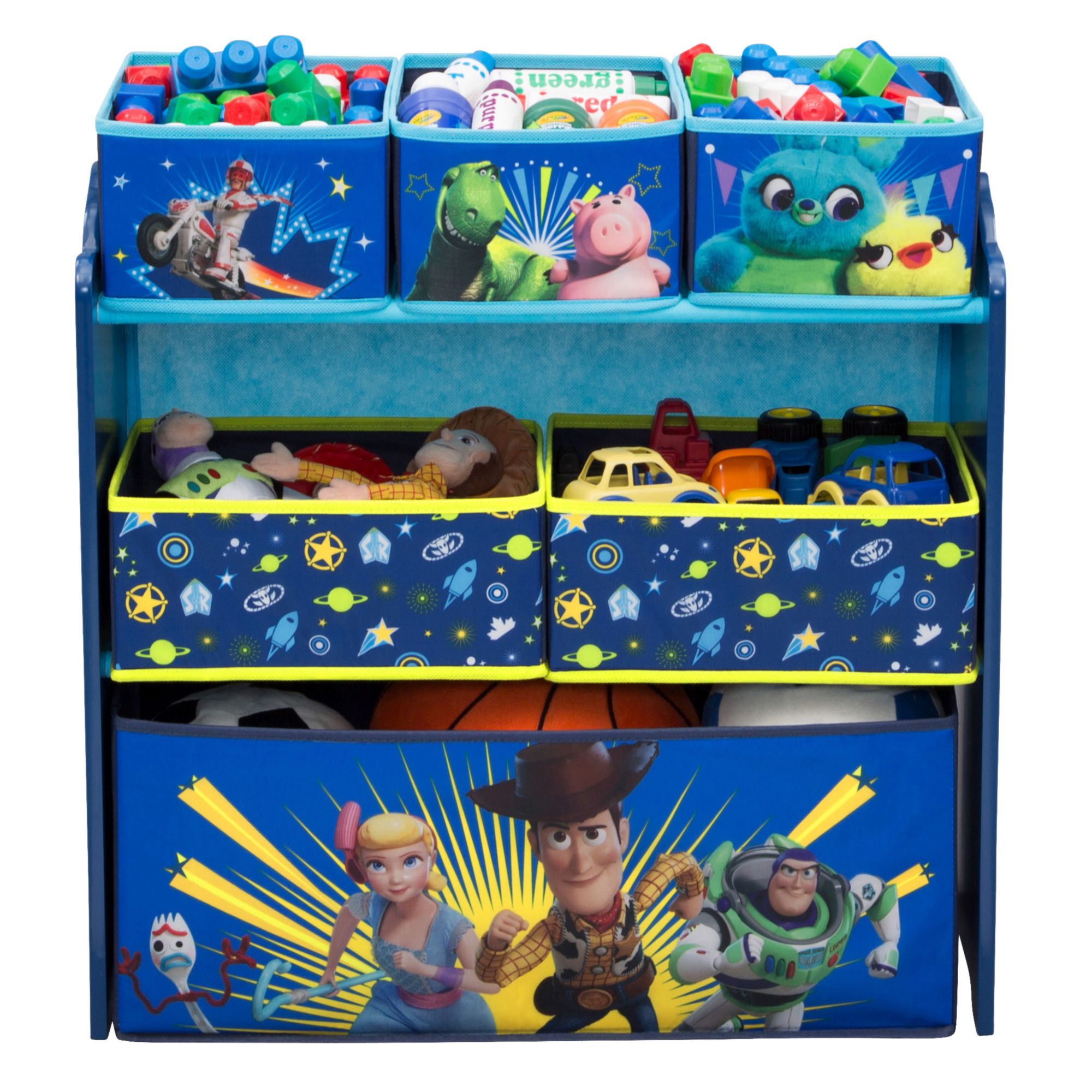 Delta Children Multi-Bin Toy Organizer, Pj Masks