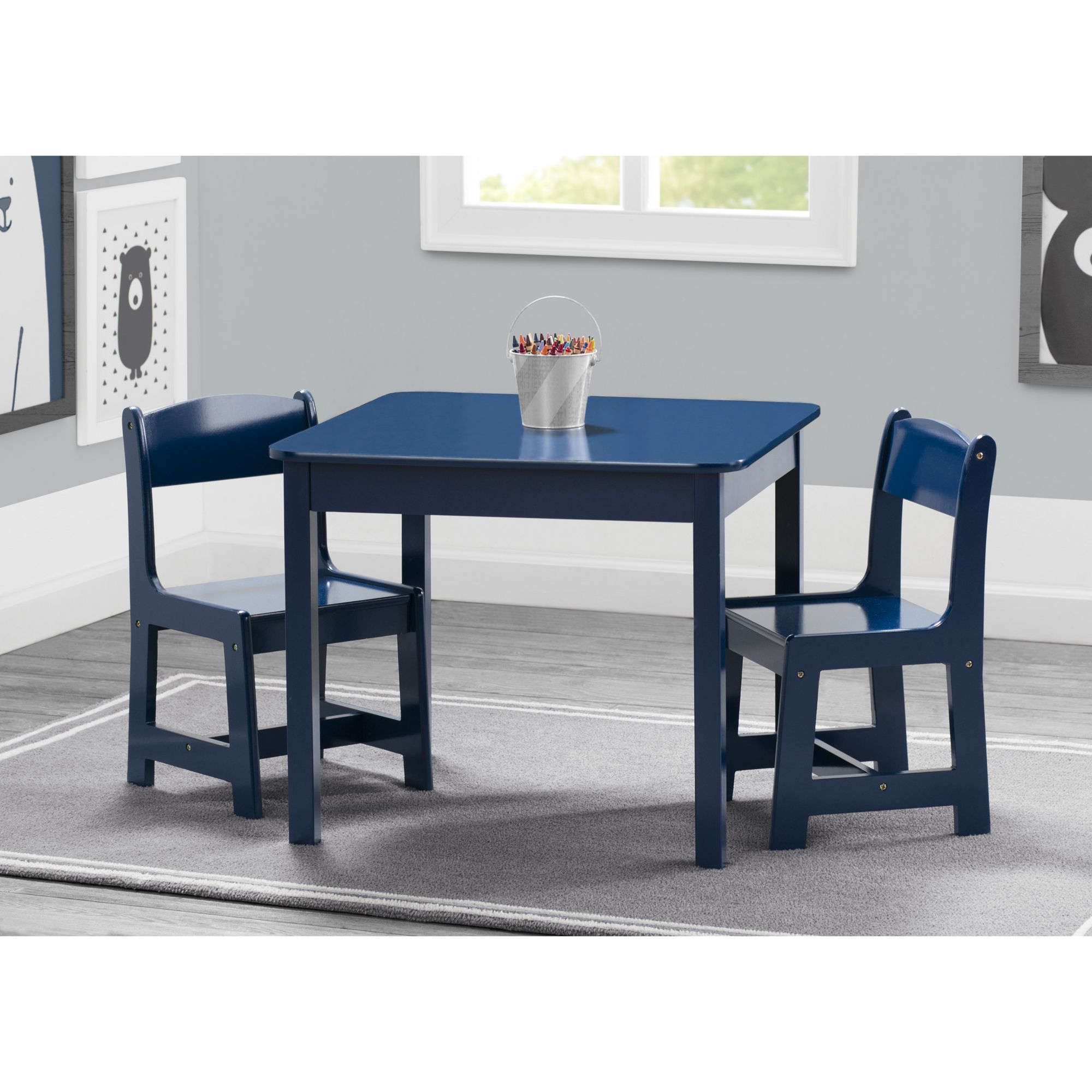 Delta Children MySize Table and Chairs Set - Blue