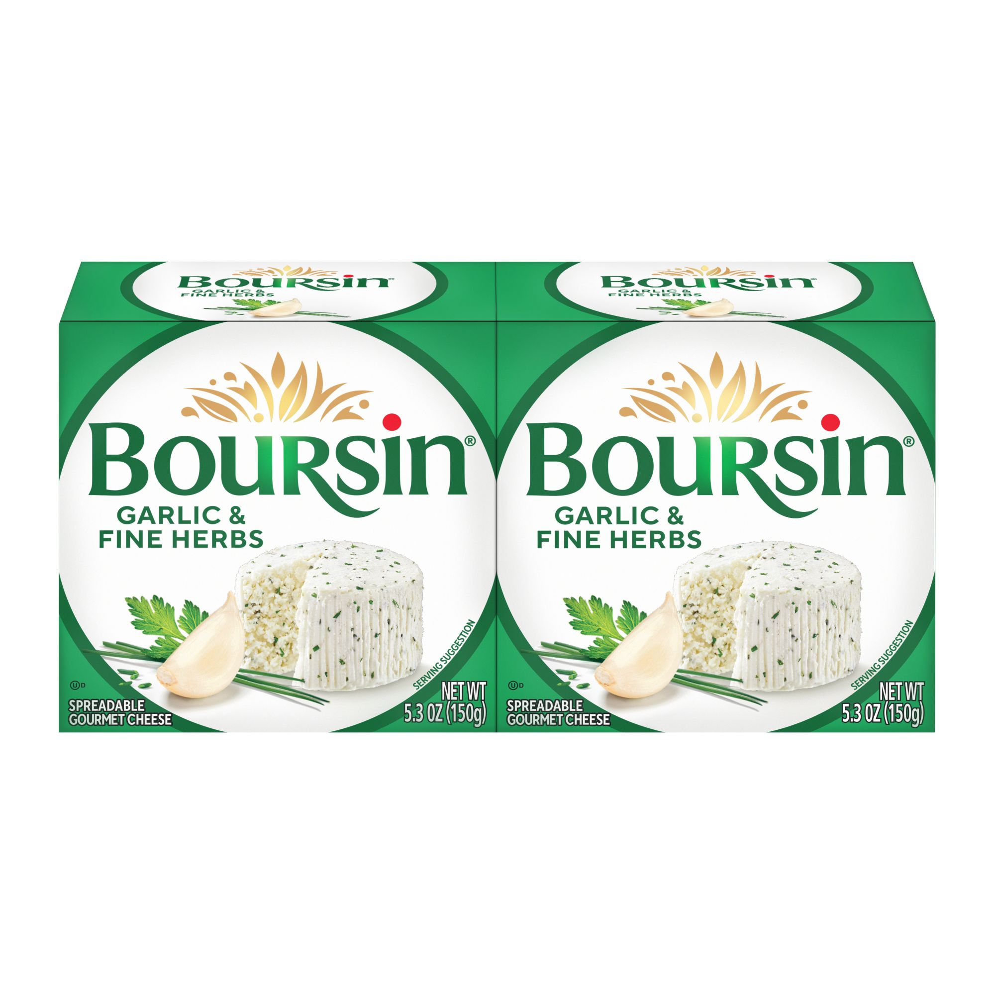 Boursin Garlic and Fine Herbs Gournay Cheese, 2 pk./5.2 oz.