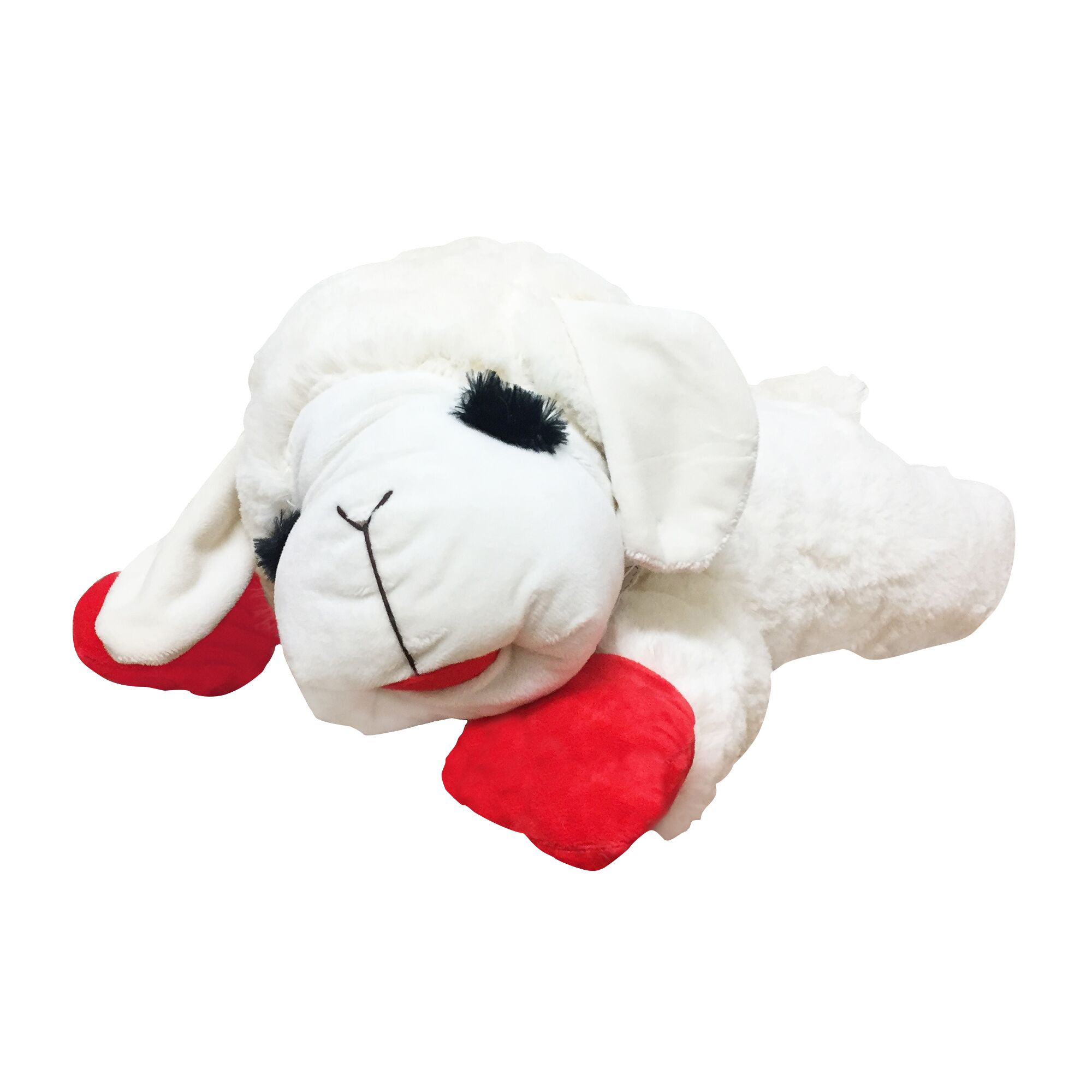 Extra large lamb shop chop dog toy