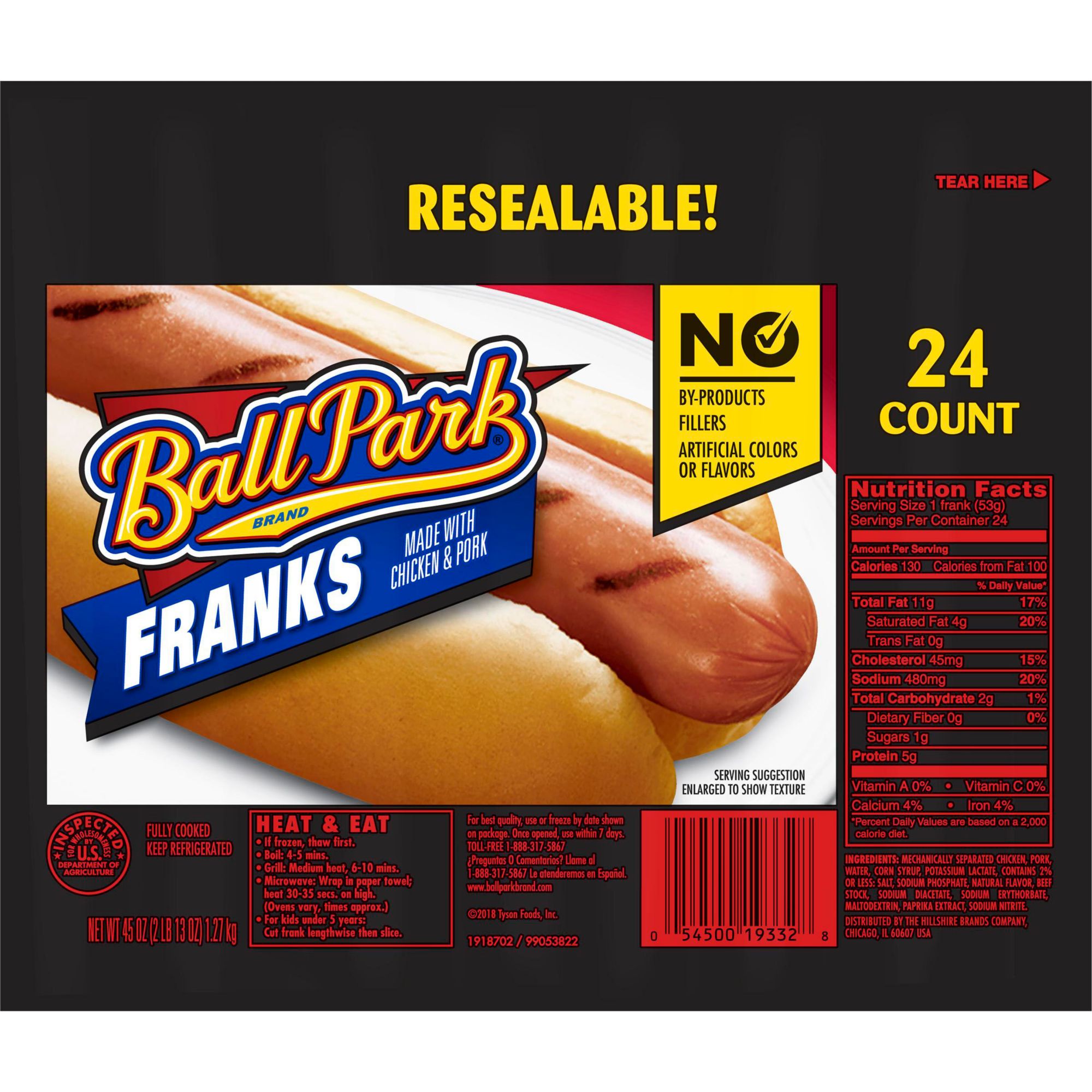 Ball Park Classic Franks, 24 ct.