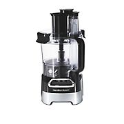 Hamilton Beach 10-Cup Food Processor with Compact Storage - Black & Stainless