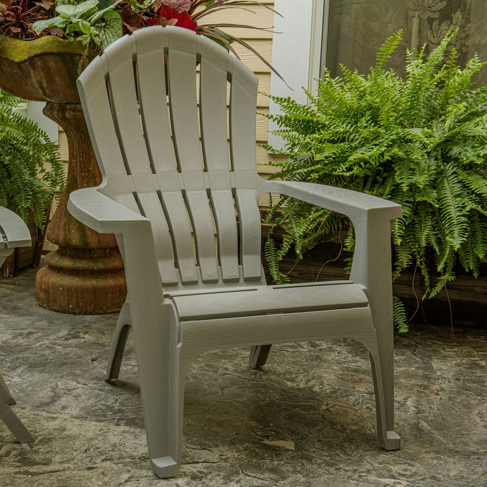 Adams realcomfort 1 best sale bluestone polypropylene adirondack chair