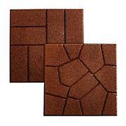 Rubberific Dual Sided Paver, 6 pk. - Red
