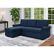 Abbyson Living Hanson Sofa Bed Sectional - Navy Blue