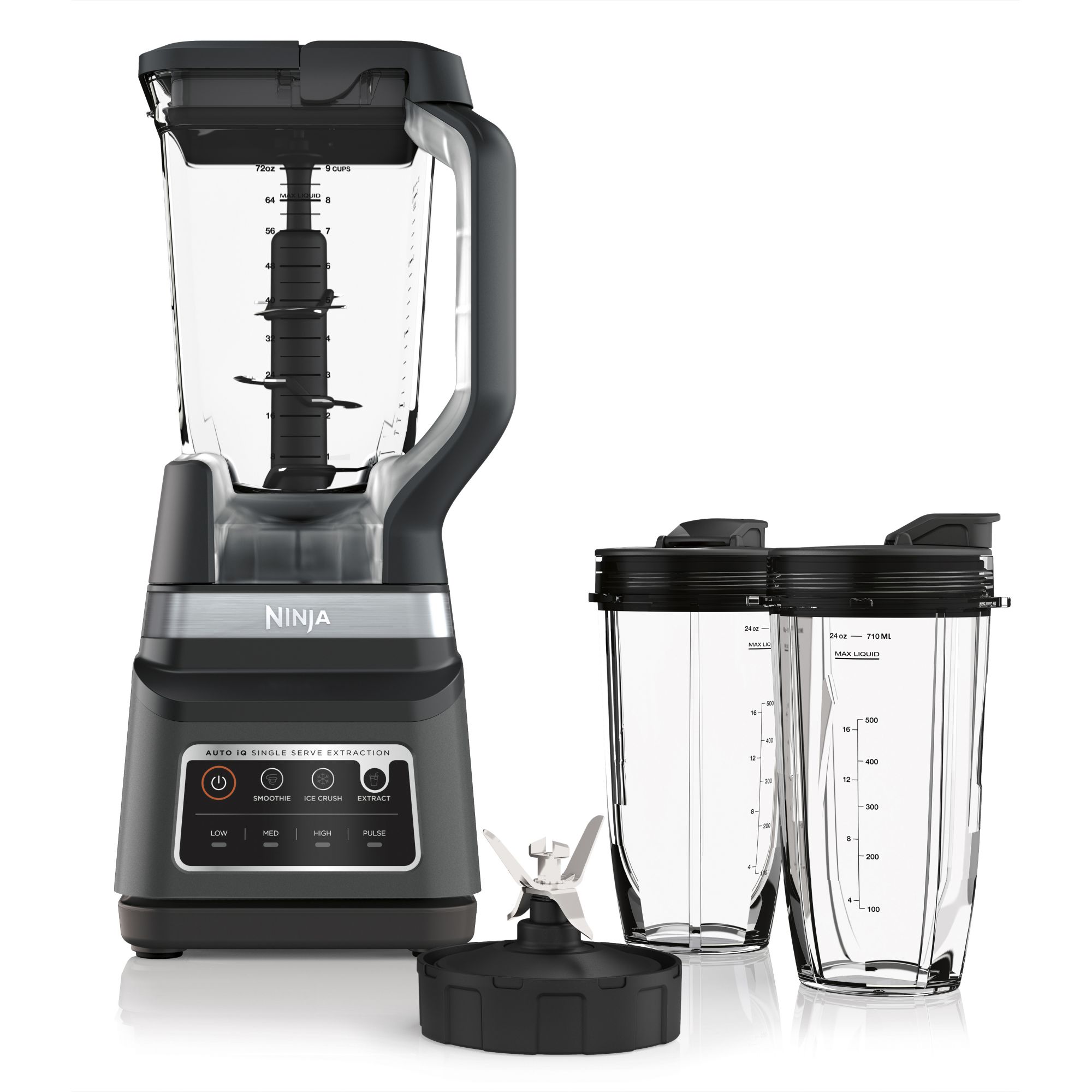 Ninja BL480D Nutri Ninja Auto IQ 1000W Platinum Blender Black