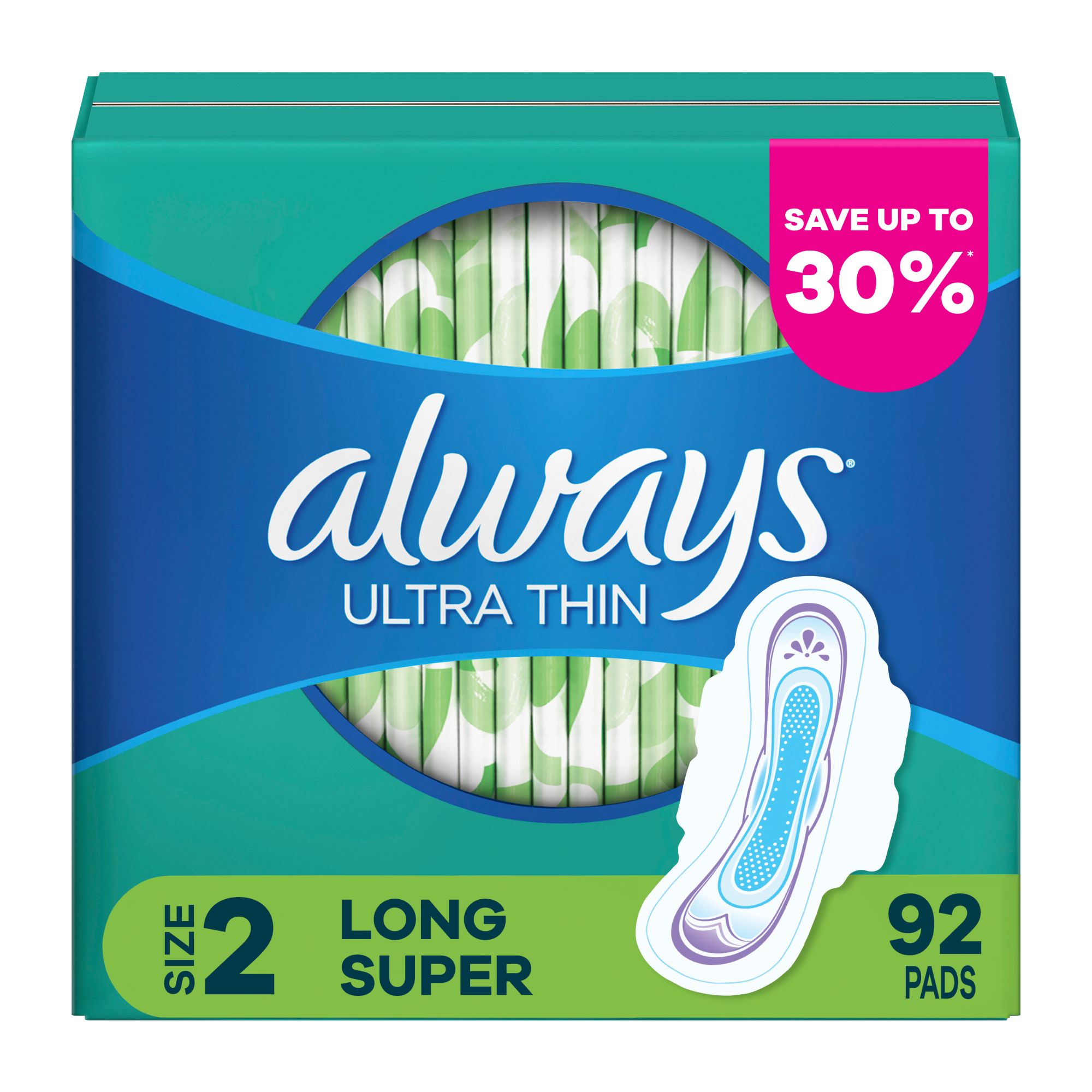 Always Extra-Heavy Overnight Maxi Pads with Flexi-Wings, 54 ct.