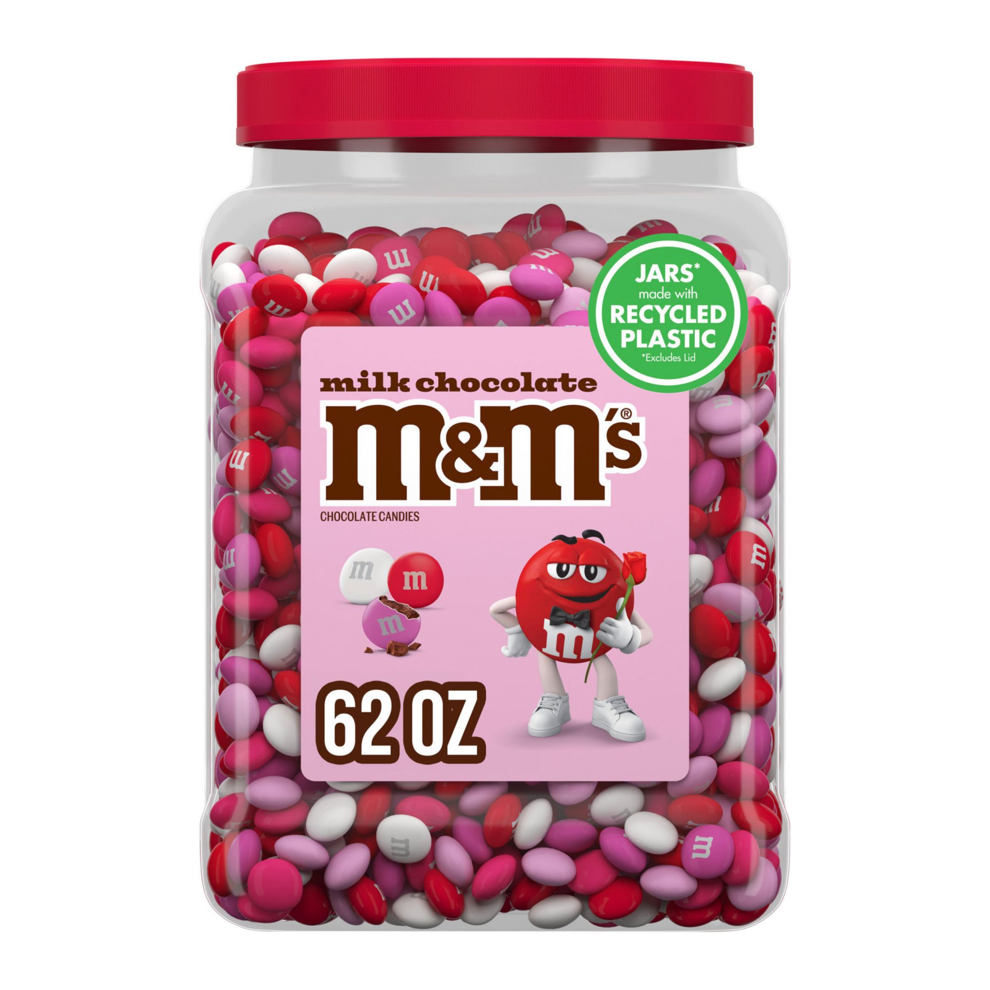 M&M's Milk Chocolate Candy, 62 Ounce Jar –