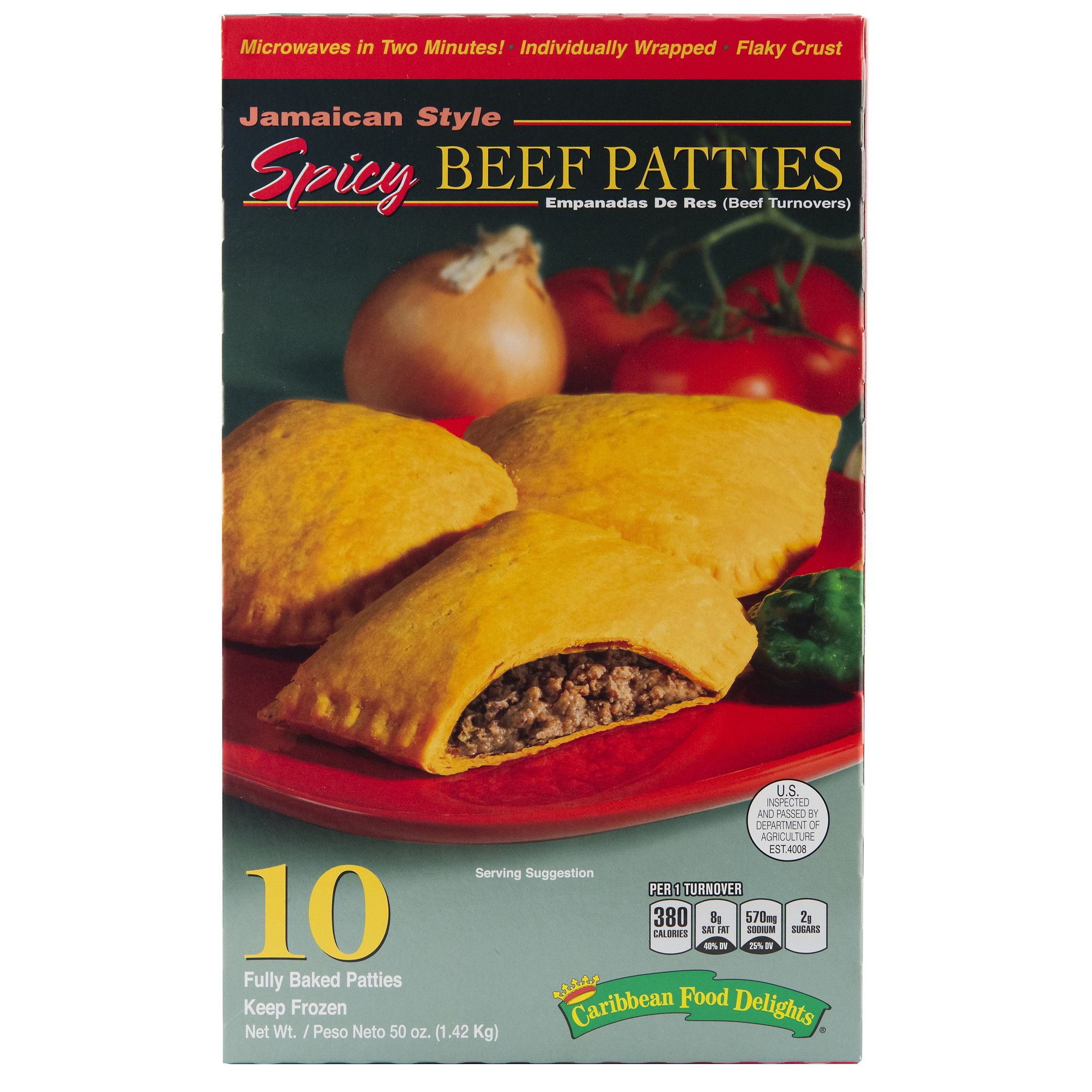 Save on Golden Krust Jamaican Style Spicy Beef Patties (Empanada de Res) -  2 ct Order Online Delivery