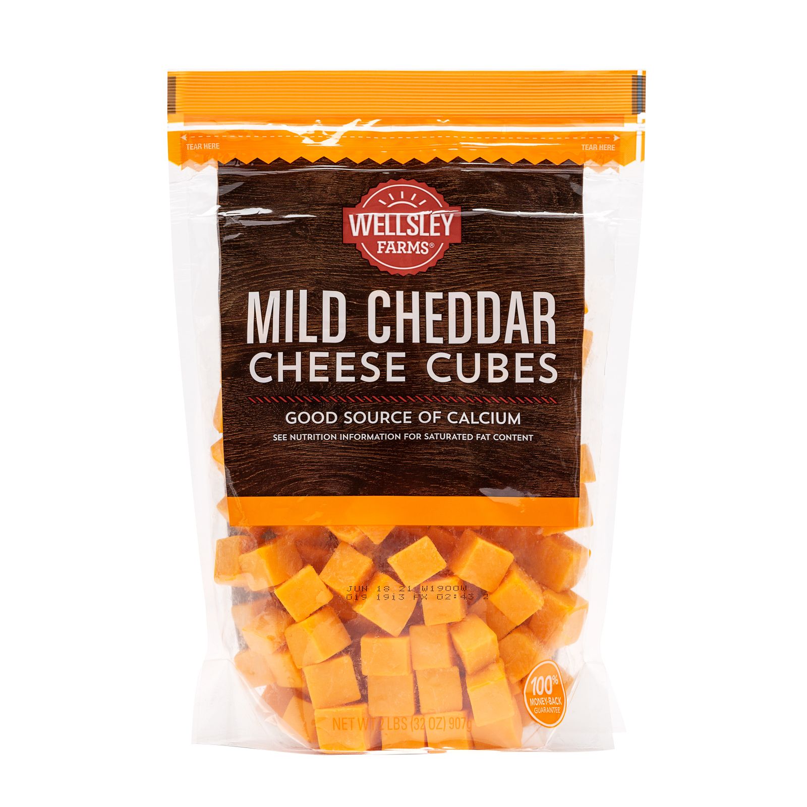 Wellsley Farms Mild Cheddar Cheese Cubes, 2 lbs.