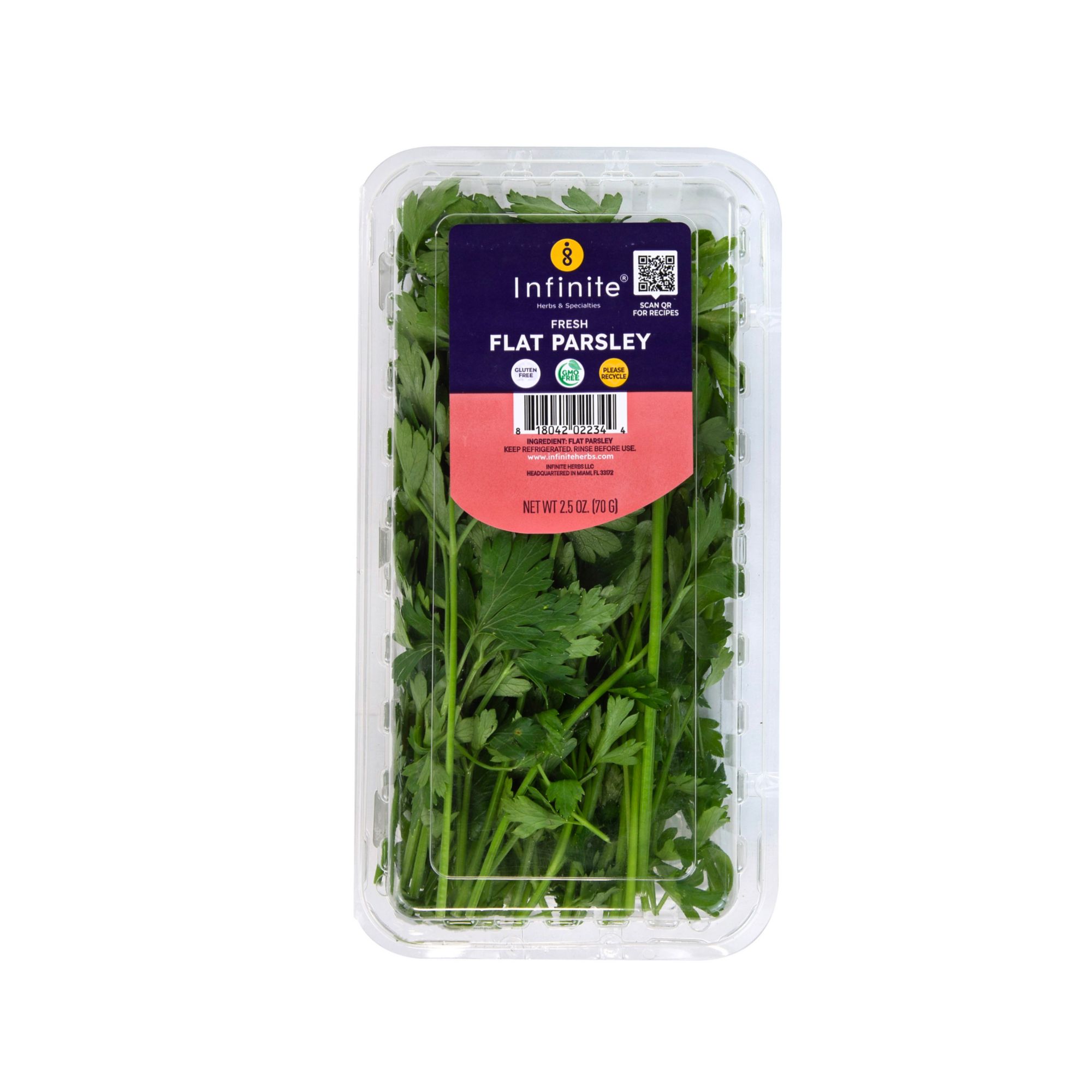 Infinite Herbs and Specialties Fresh Italian Parsley, 2.5 oz.