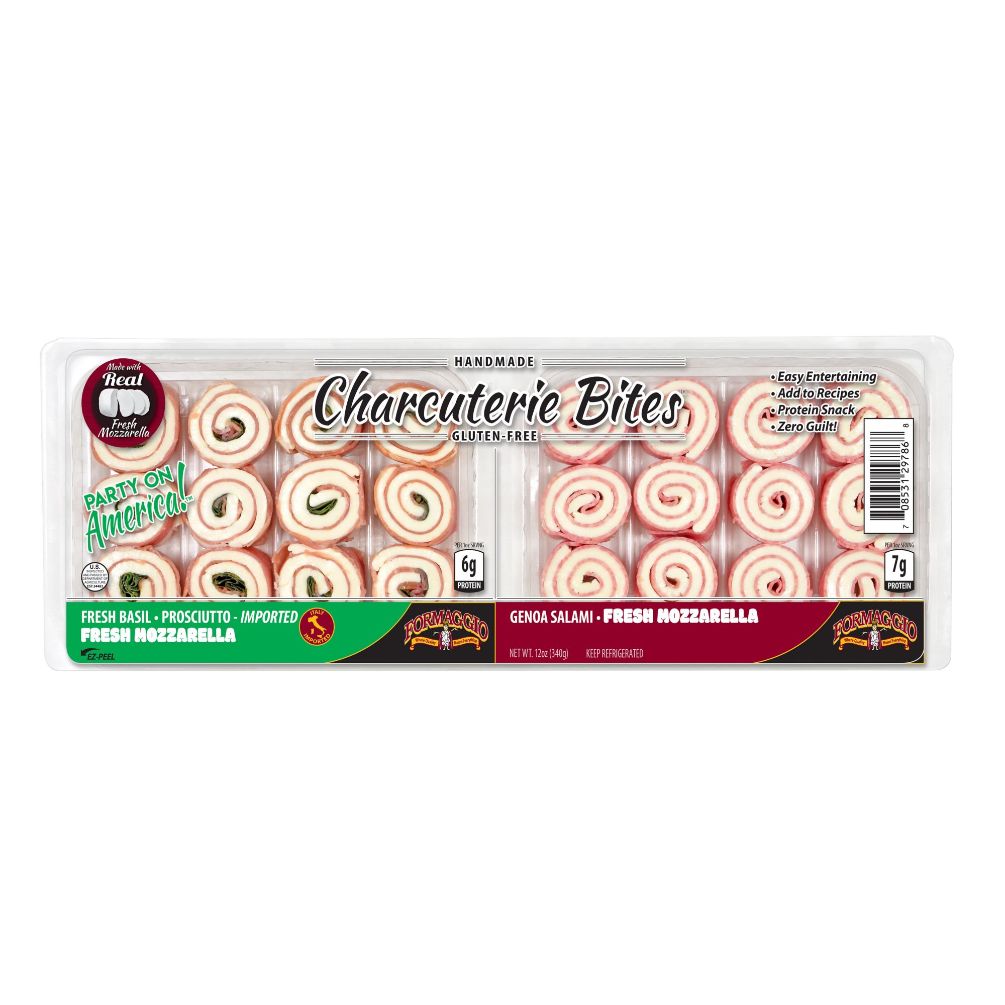 Formaggio Prosciutto & Genoa Salami Charcuterie Bites, 12 oz.