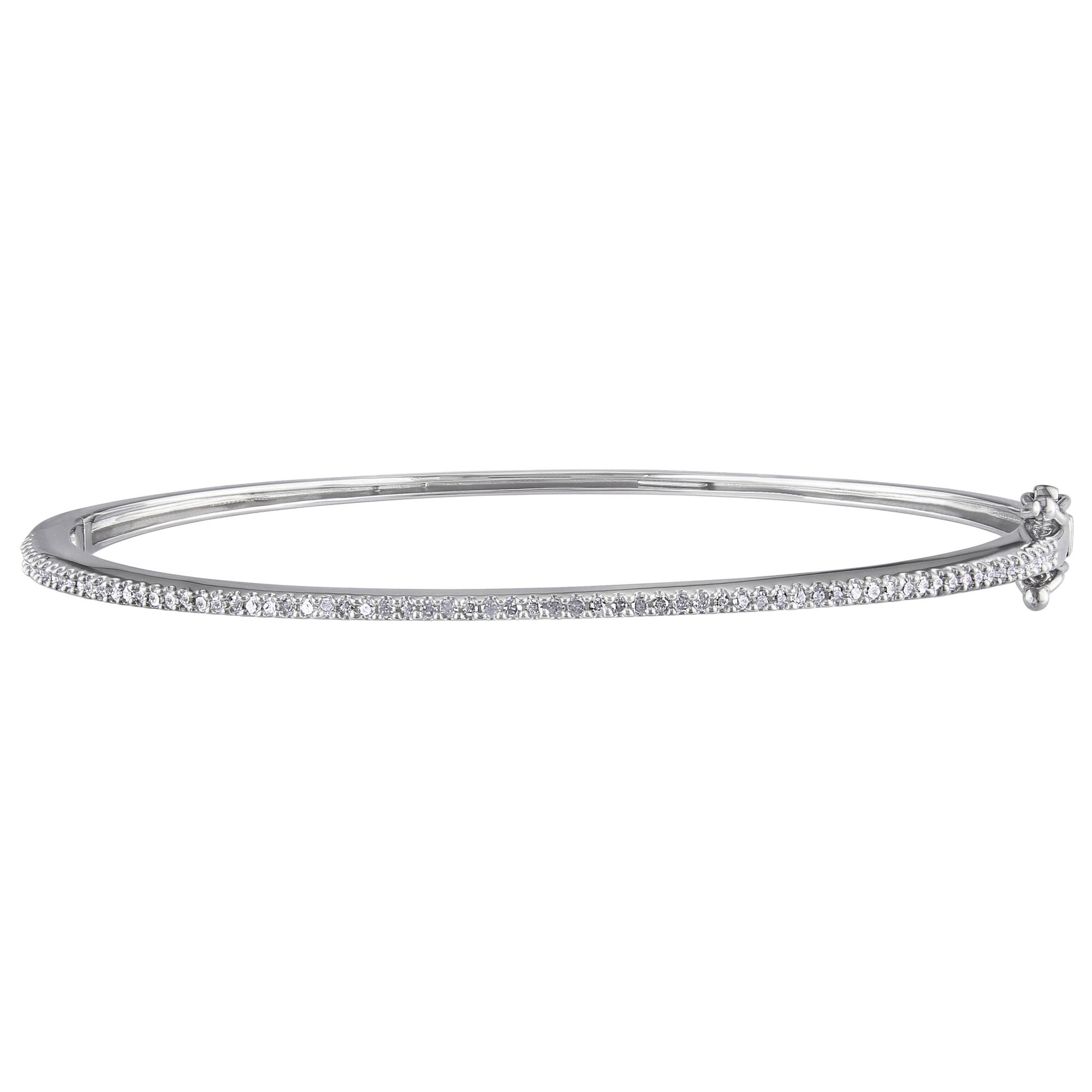 .25 ct. t.w. Diamond Bangle in Sterling Silver