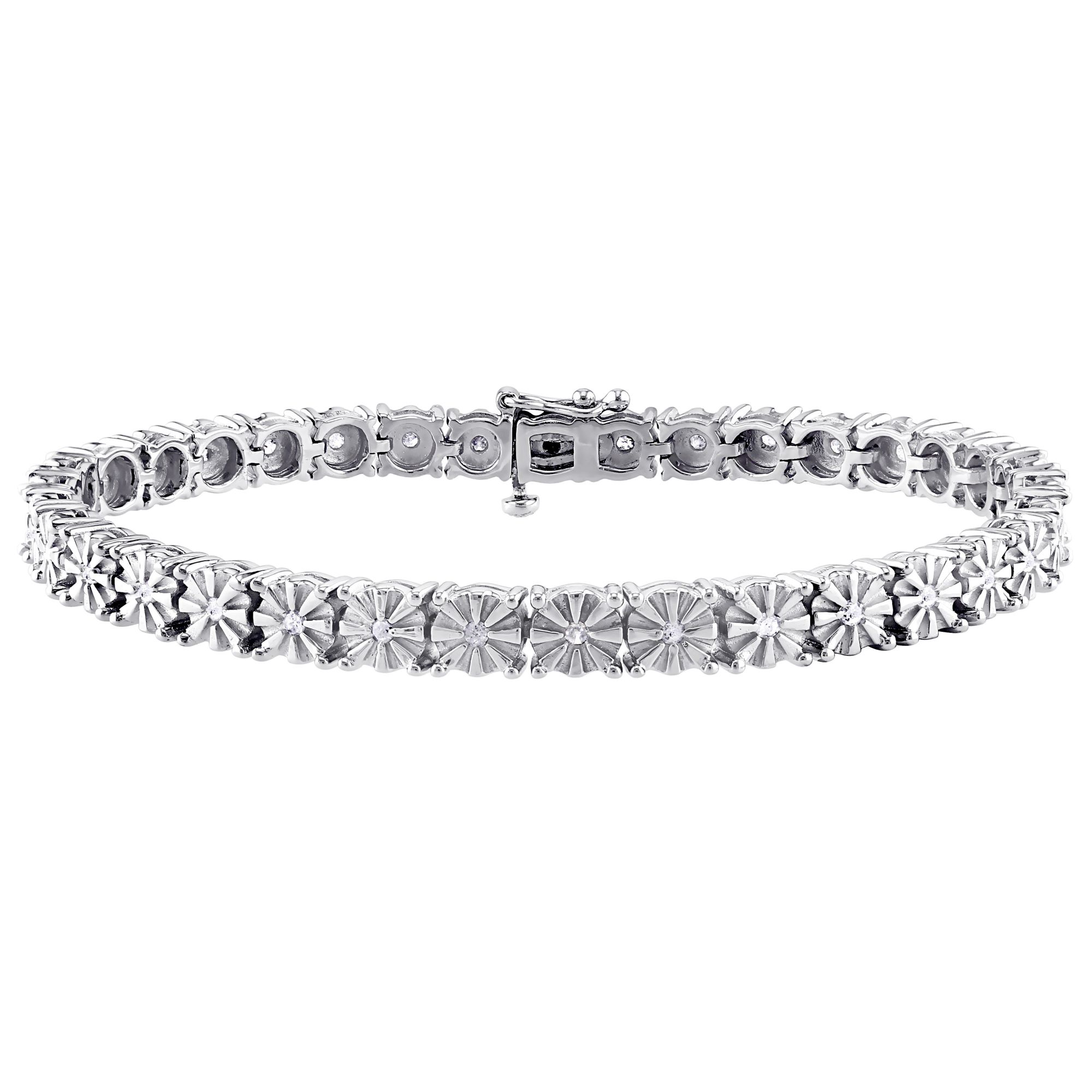 .5 ct. t.w. Diamond Tennis Bracelet in Sterling Silver