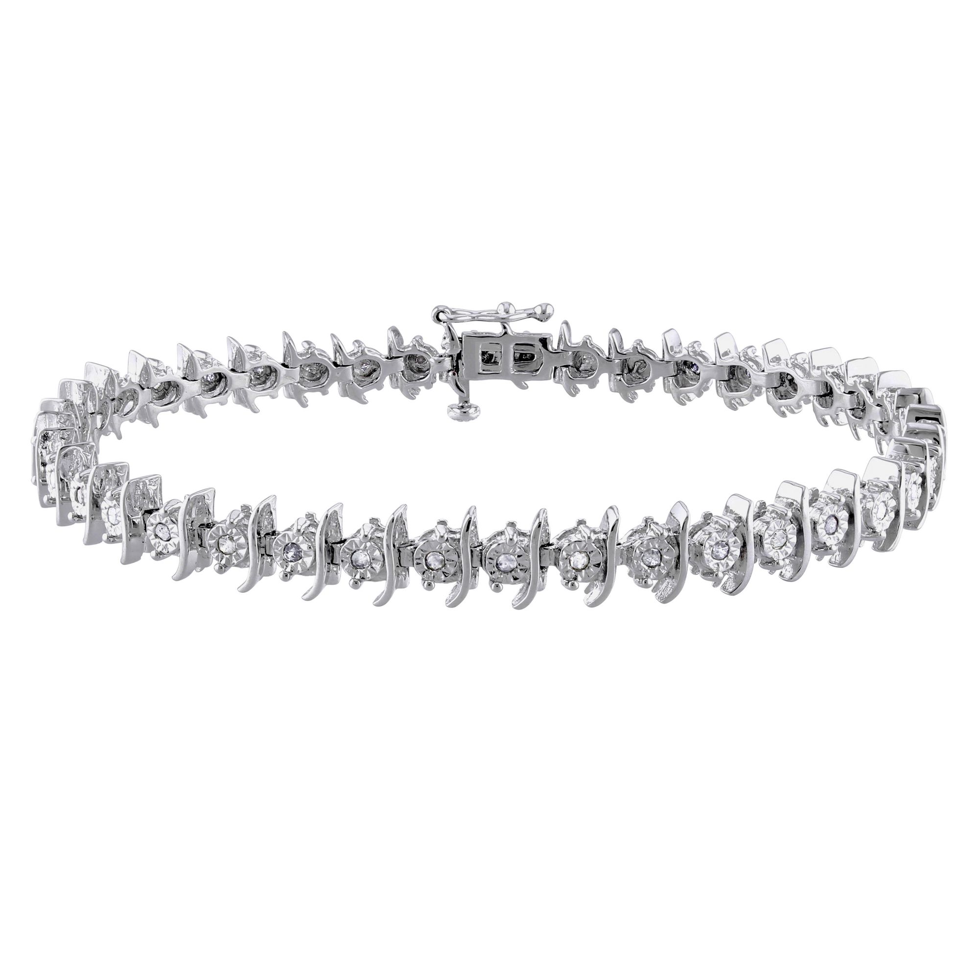 .5 ct. t.w. Diamond Tennis Bracelet in Sterling Silver