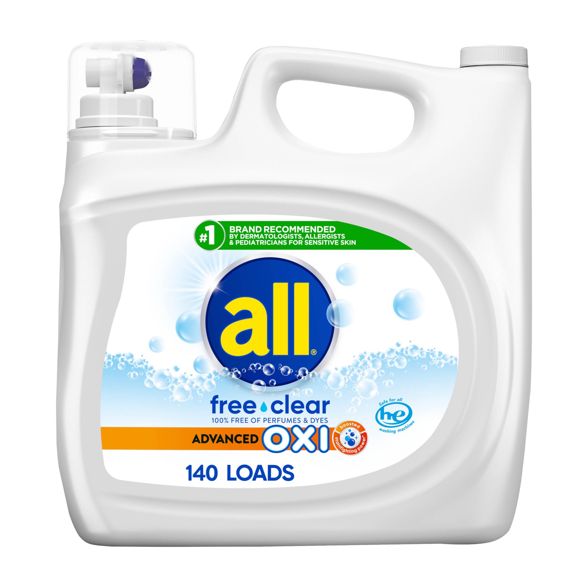 all Free Clear Liquid Laundry for Sensitive Skin, 250 oz.