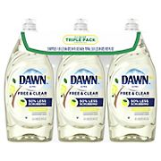 Dawn Free & Clear Lemon Essence Dishwashing Liquid Dish Soap, 3 ct.