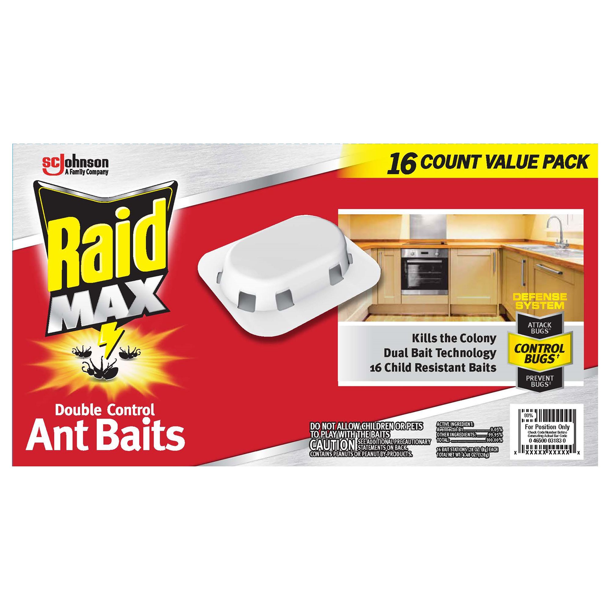 Raid max double control ant hot sale baits dog