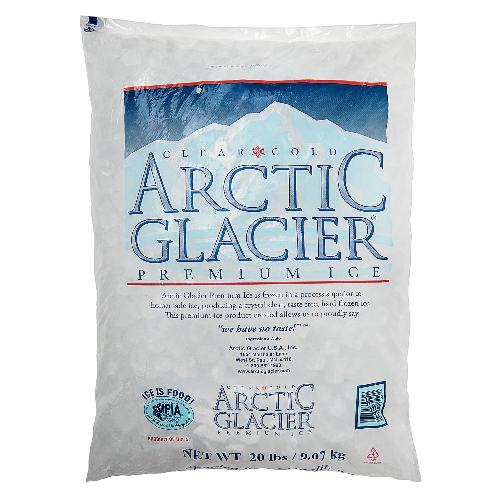 Arctic Glacier Bag Ice Cubes - 6lb