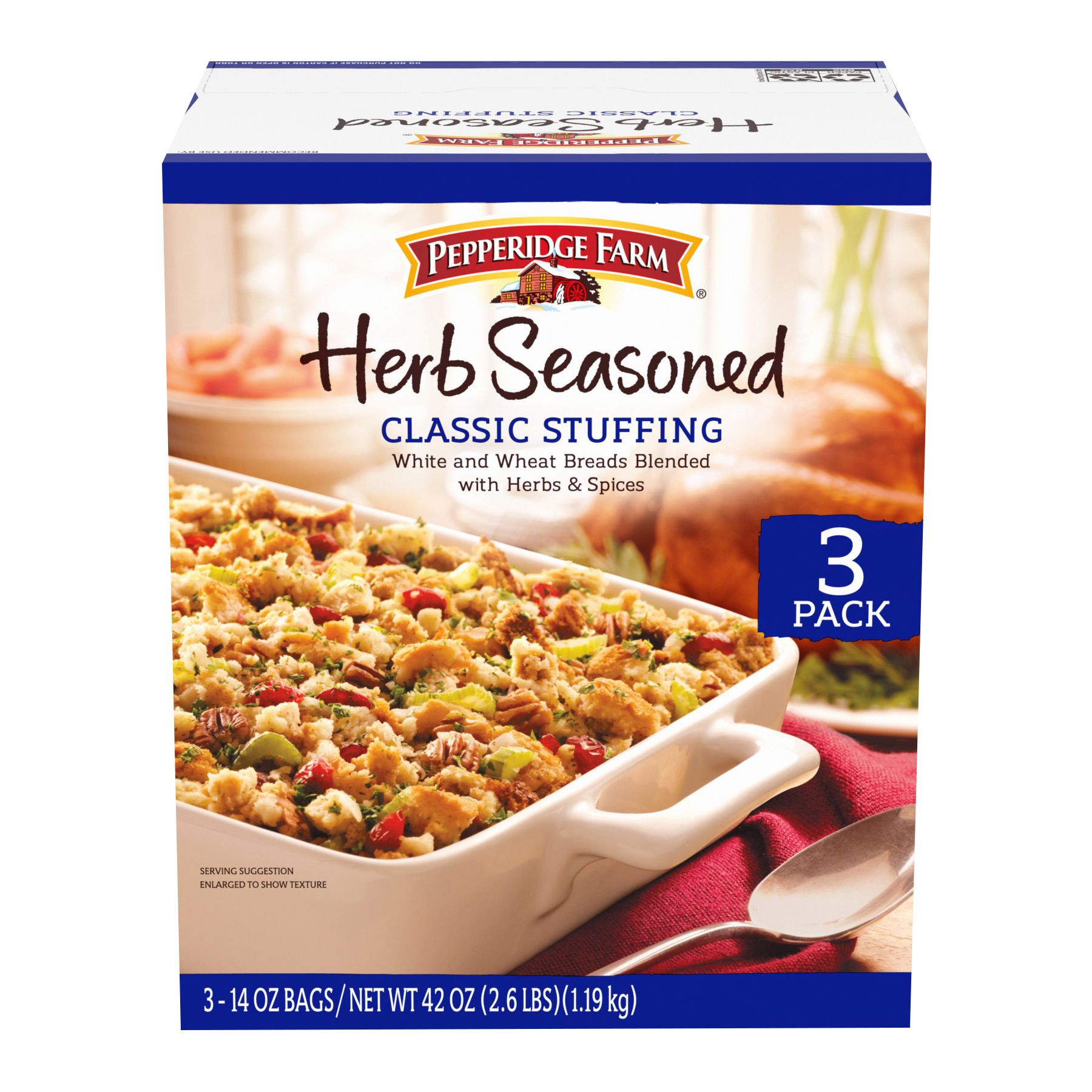 Pepperidge Farm Herb Seasoned Classic Stuffing, 3 pk./14 oz.