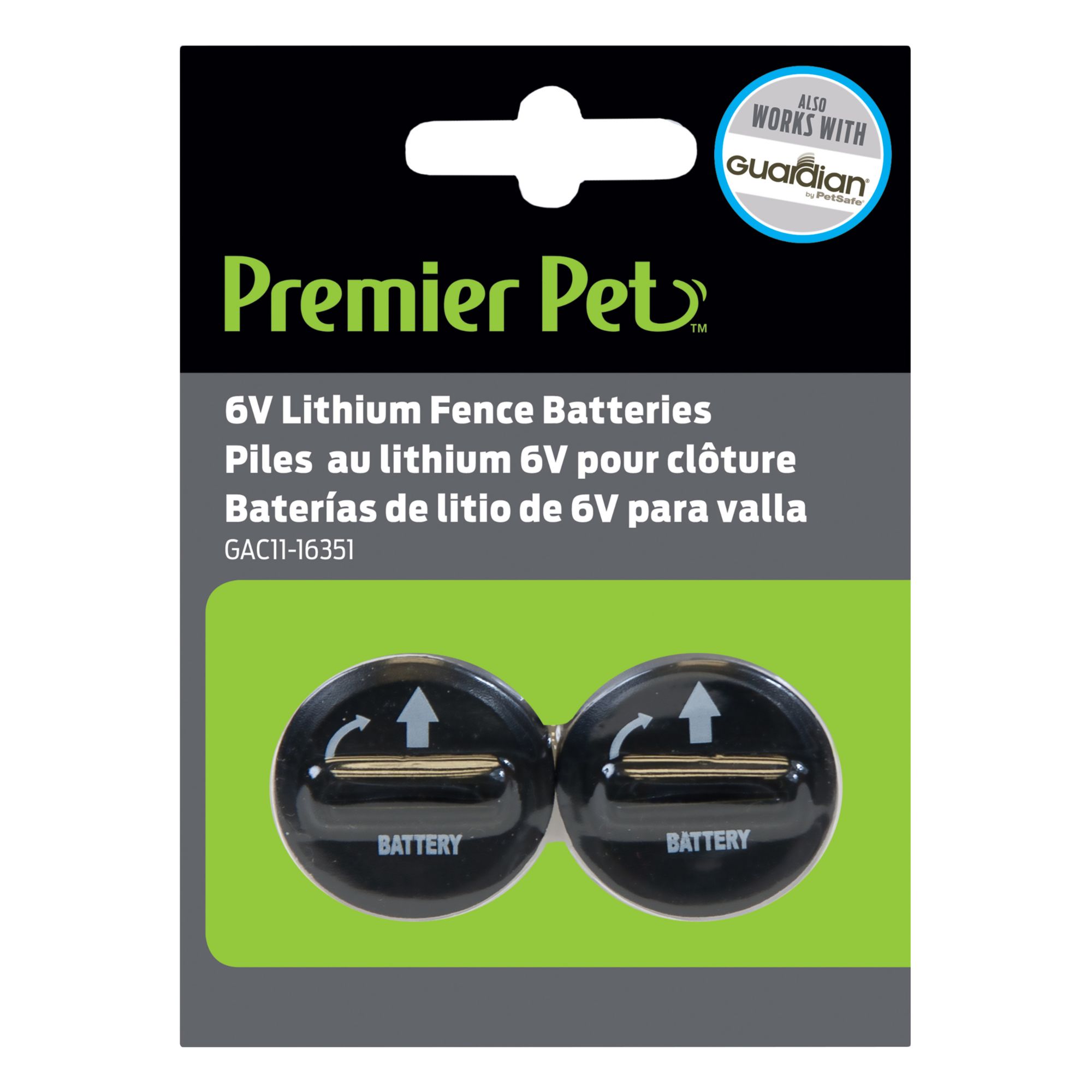 Premier Pet 6V Lithium Batteries, 2 pk.