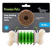 Premier Pet Ring Holding Dog Toy - Bone, Medium