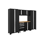 NewAge Products Bold Series 7 Pc. Cabinet Set - Black