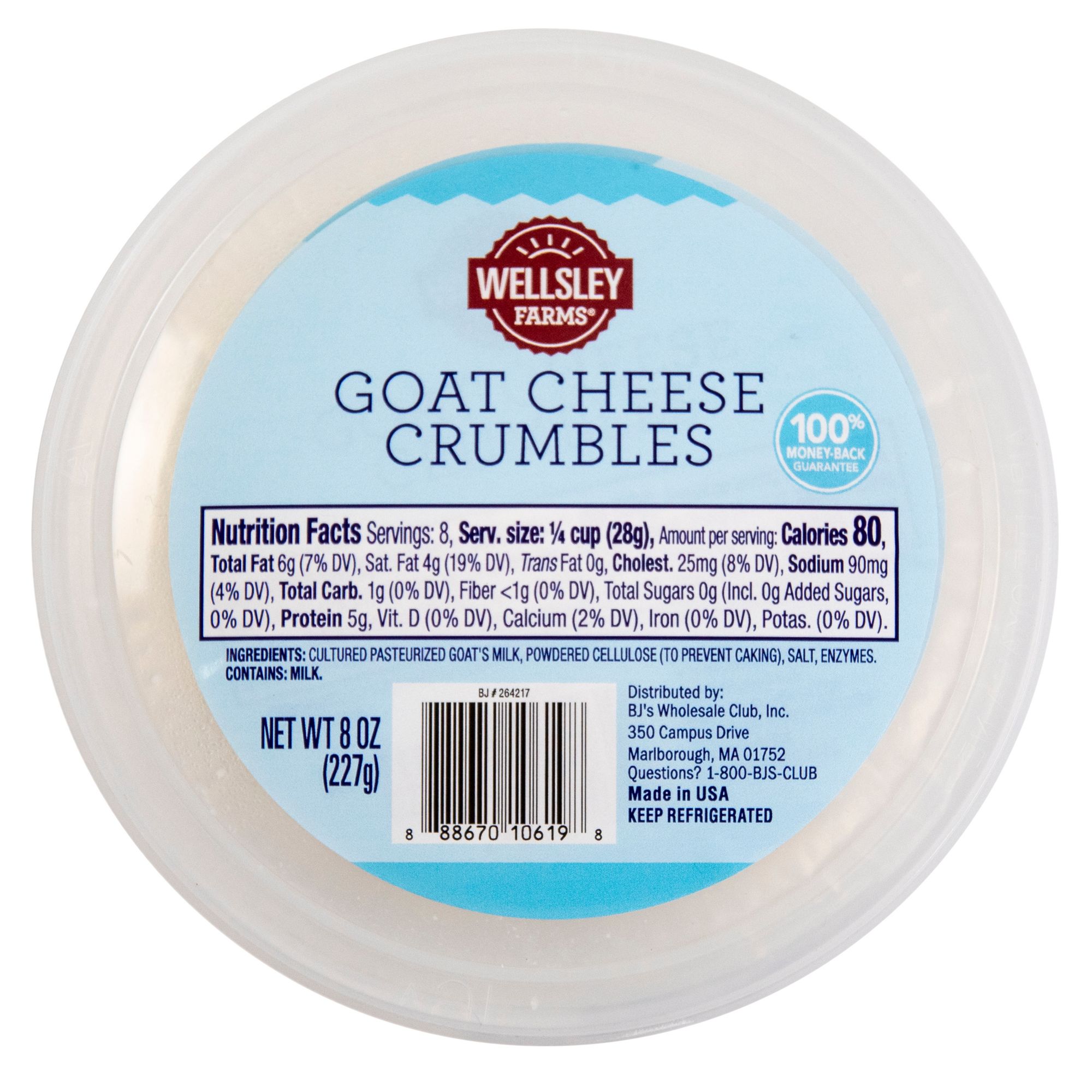 Wellsley Farms Goat Cheese Crumbles, 8 oz.