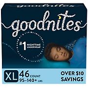 Goodnites Boys' Nighttime Bedwetting Underwear, Size XL , 46 ct.